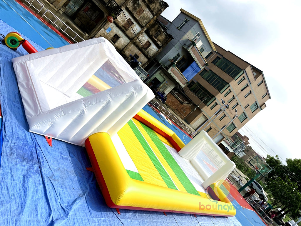 Fun Inflatable Soccer Field Outdoor Sports Adventure Ideal for Kids and Adults