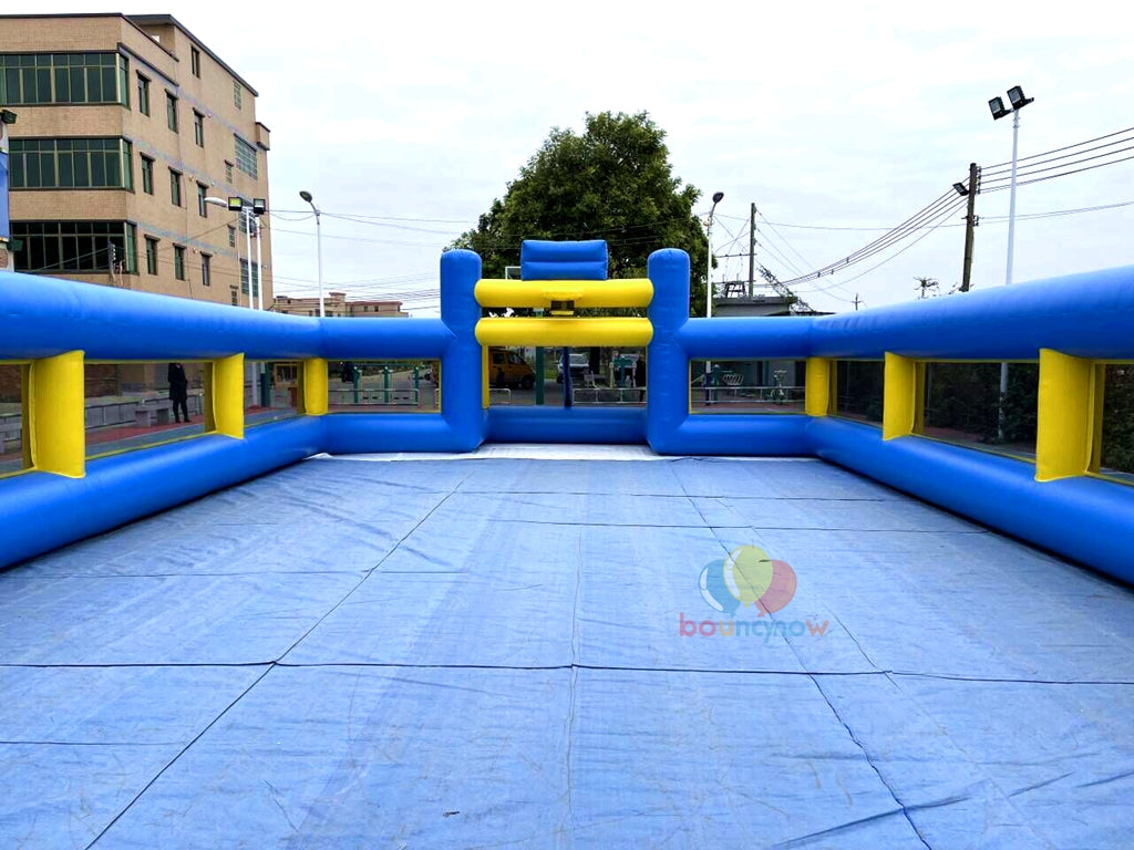 16x8M Kids Inflatable Soccer Playground Outdoor FunEquipment Great for Parties & Football Field Games