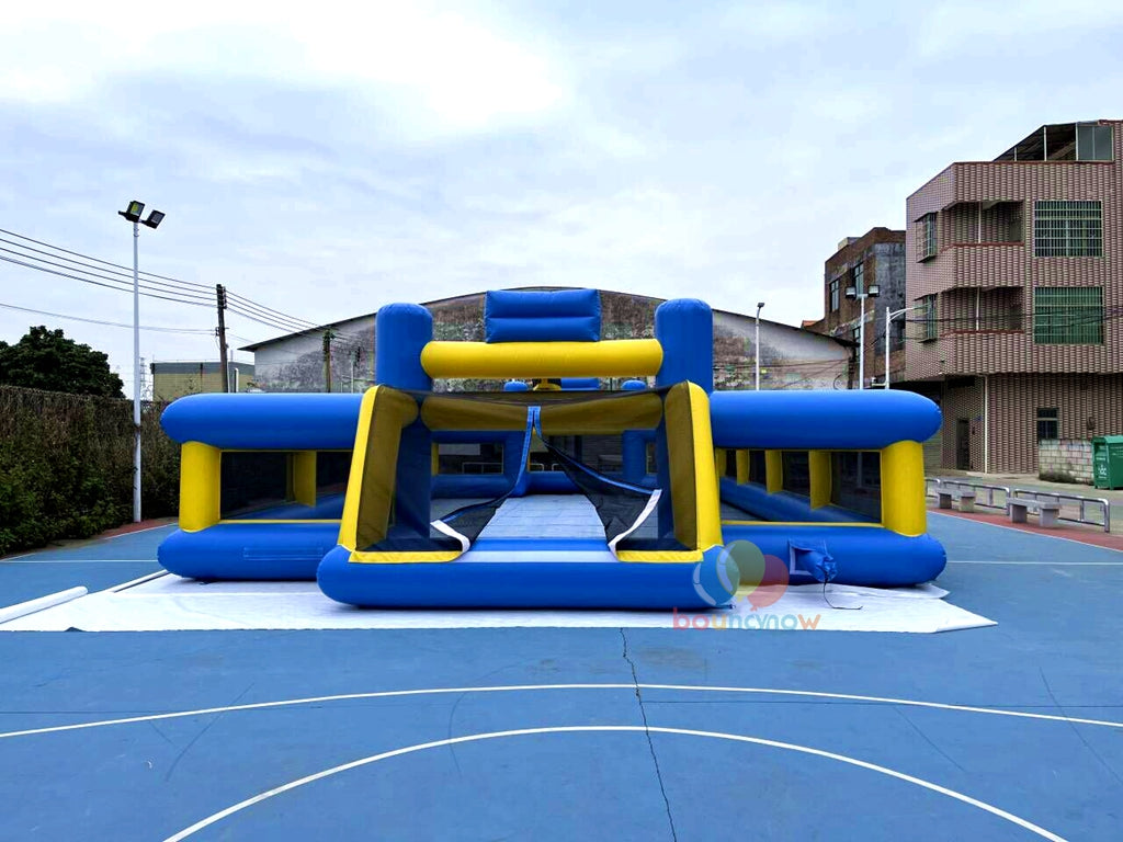 16x8M Kids Inflatable Soccer Playground Outdoor FunEquipment Great for Parties & Football Field Games