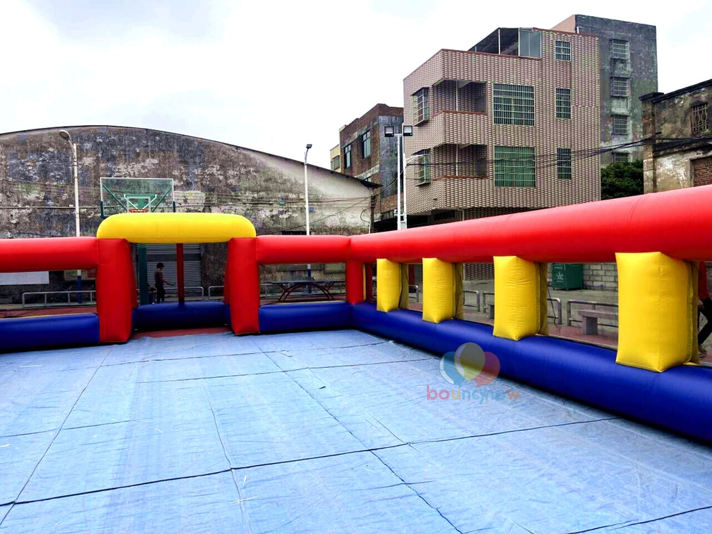 16x8M Kids Inflatable Soccer Playground Outdoor FunEquipment Great for Parties & Football Field Games