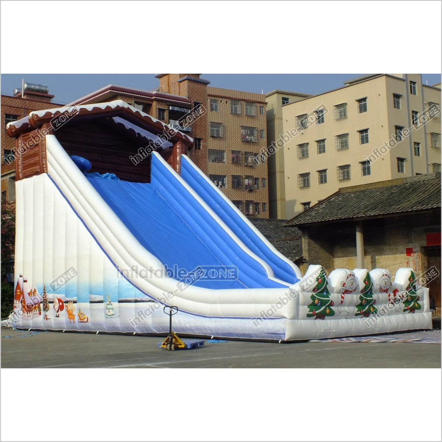 Giant Snow Mountain Christmas Inflatable Winter Skiing Slide Commercial Toboggan Inflatable Slide Blow Up Party Adults - Inflatable-Zone