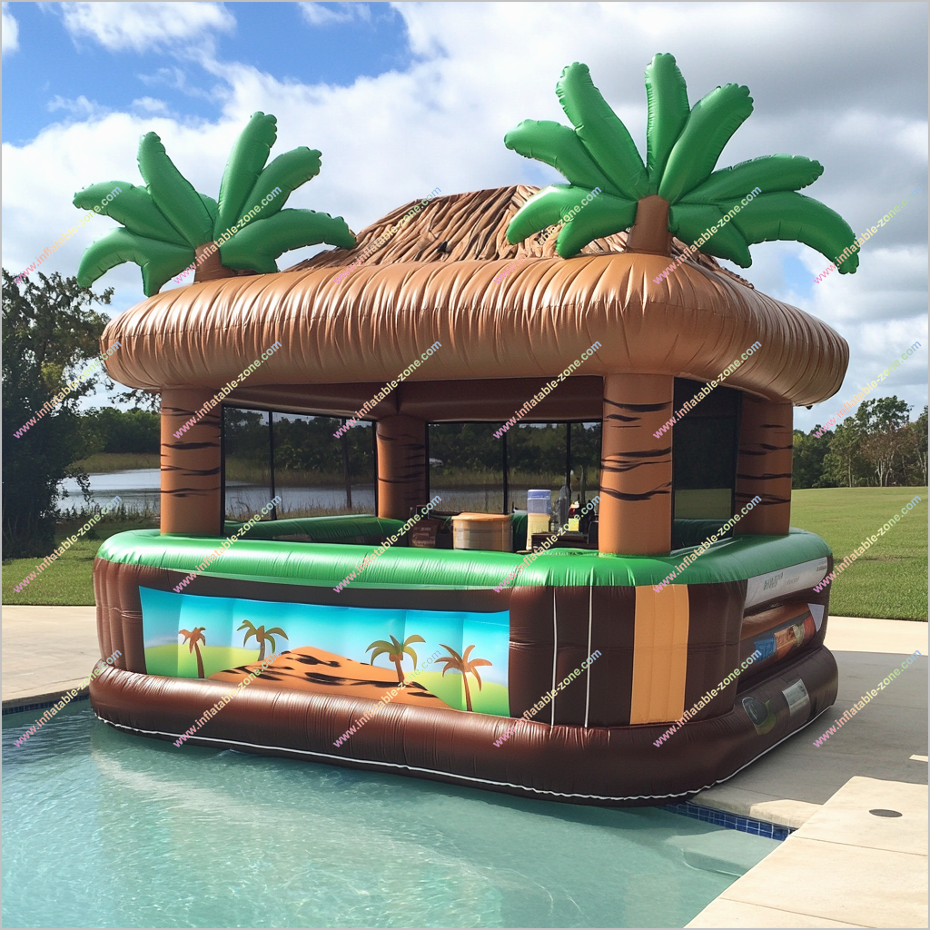 Party Portable Floating Tiki Bar Inflatable Water Tent Tiki Bar Floating Near Me