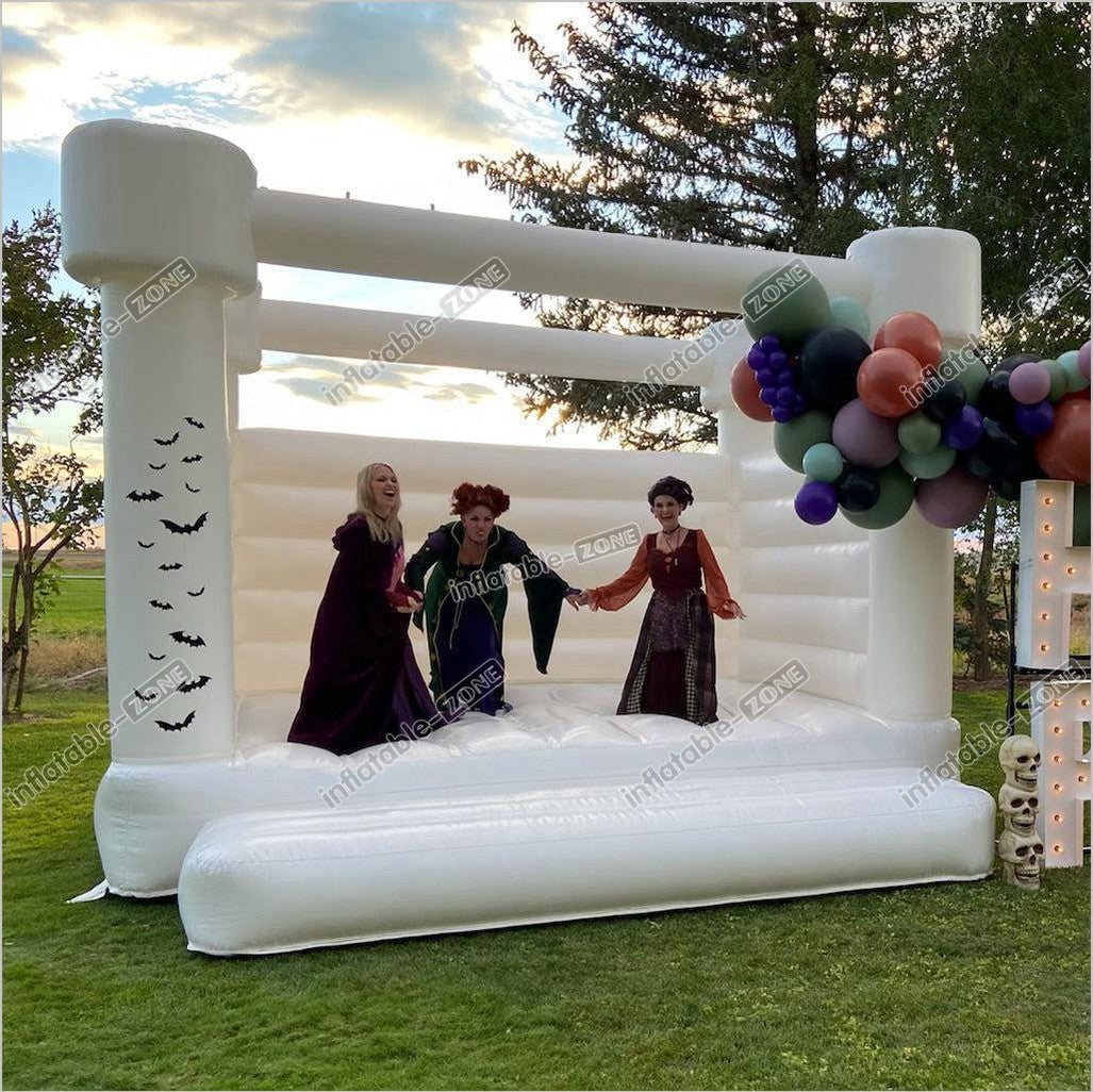 White Bounce House For Halloween Party - Inflatable-Zone
