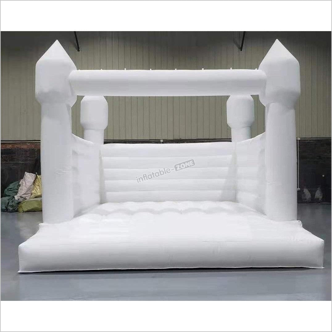 White Wedding Bouncy Castle, Beautiful White Jumping House - Inflatable-Zone