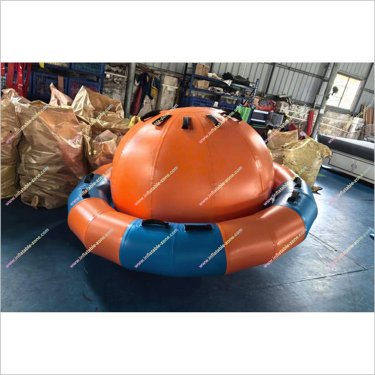 Inflatable Spinning Crazy UFO Floating Sports Saturn Inflatable Towable Boat Toys Inflatable Backyard Water Park - Inflatable-Zone
