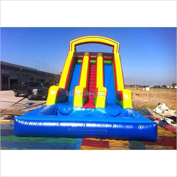 Commercial Inflatable Water Slide Inflatable Pool Blow Up Double Water Slide - Inflatable-Zone