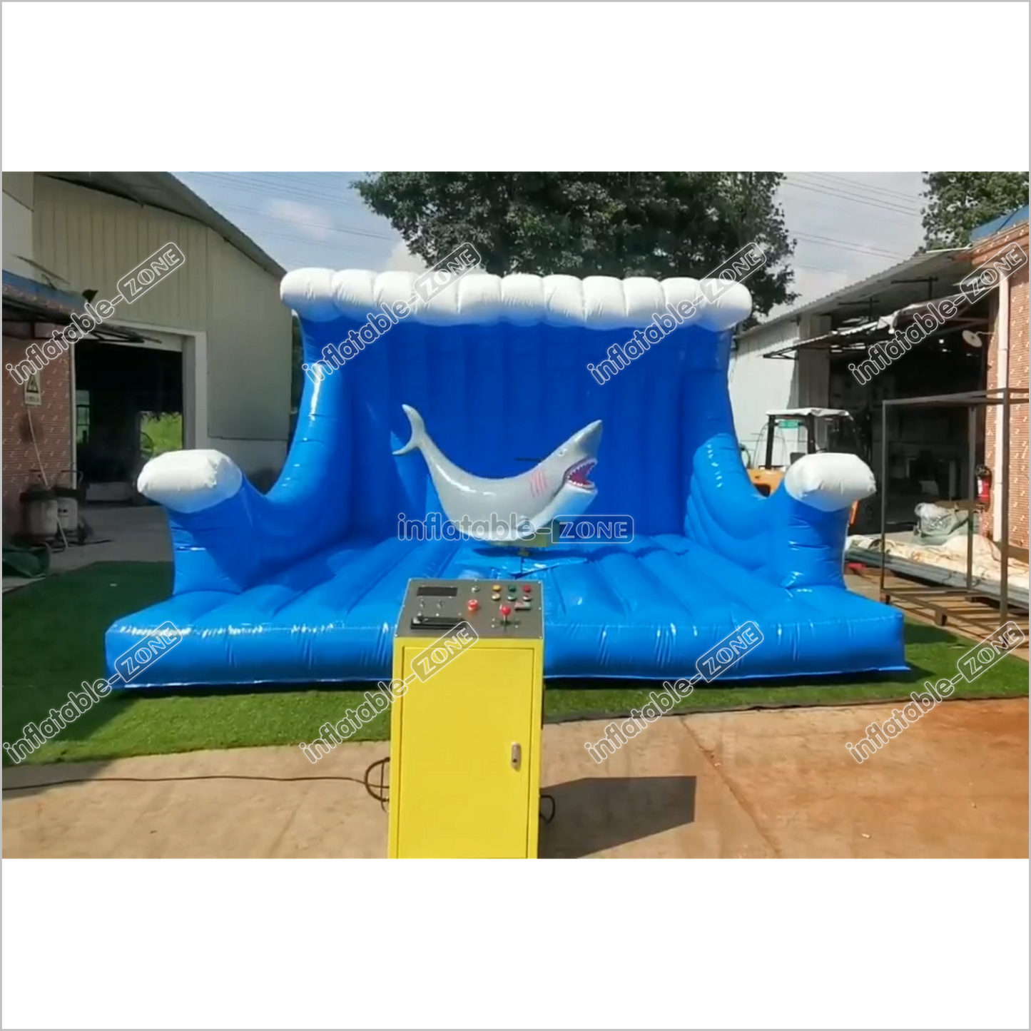 Fun Inflatable Mechanical Shark Riding Inflatable Amusement Ride For Party Game - Inflatable-Zone