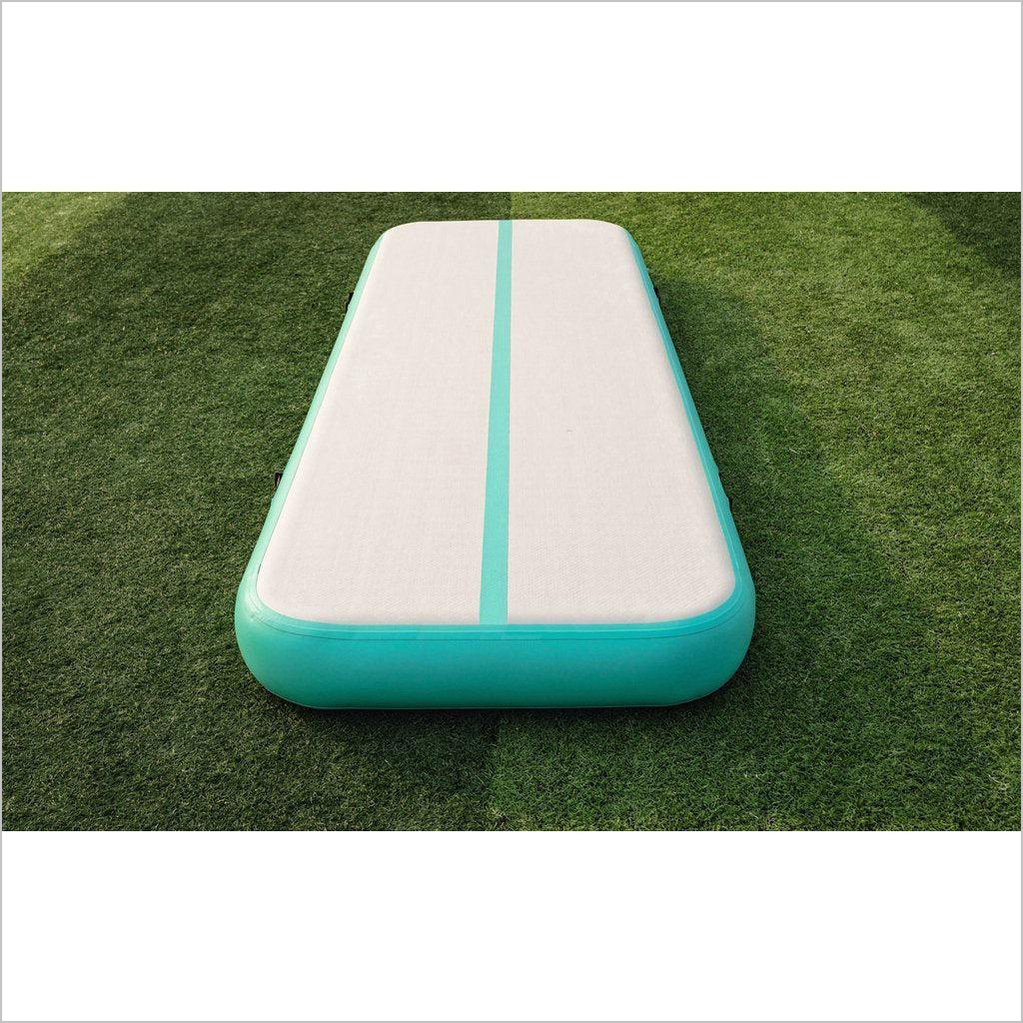 Beautiful Mint Green Air Gymnastics Track Mat - Inflatable-Zone