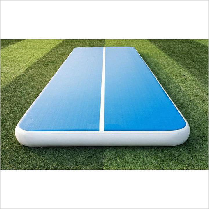 Blue And White Gymnastics Air Tumble Track - Inflatable-Zone
