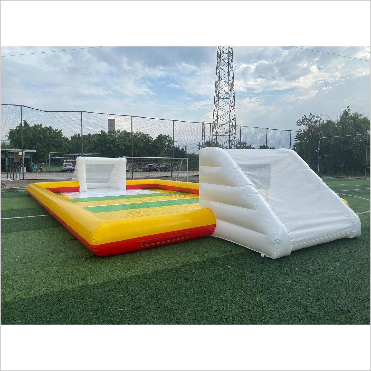 Inflatable Football Arena Pitch, Inflatable Soccer Arena Field With Abstacle Soccer Field - Inflatable-Zone
