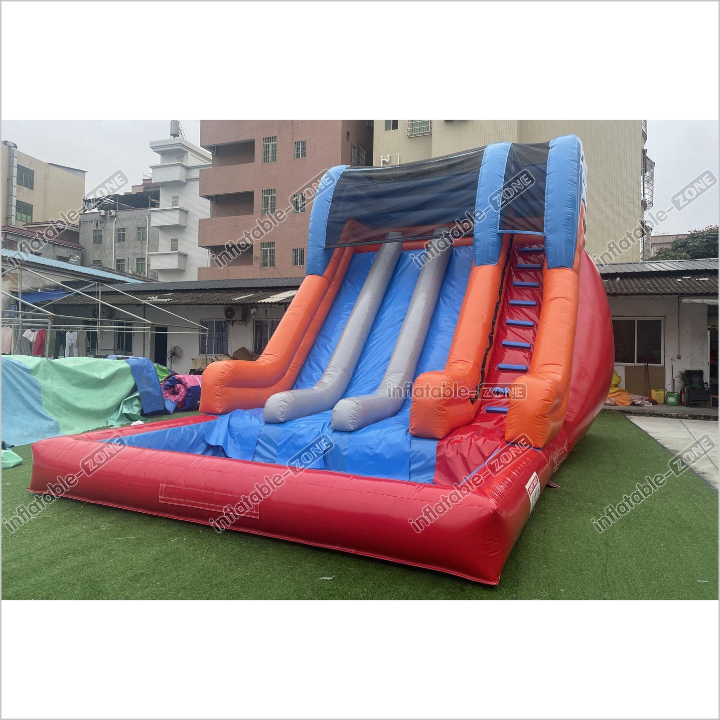 Giant Inflatable Water Slide Fun Big Funny Inflatable Outdoor Blow Up Swimming Pool With Slide - Inflatable-Zone