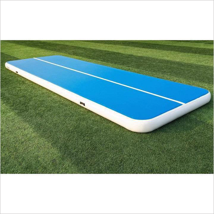 Blue And White Gymnastics Air Tumble Track - Inflatable-Zone