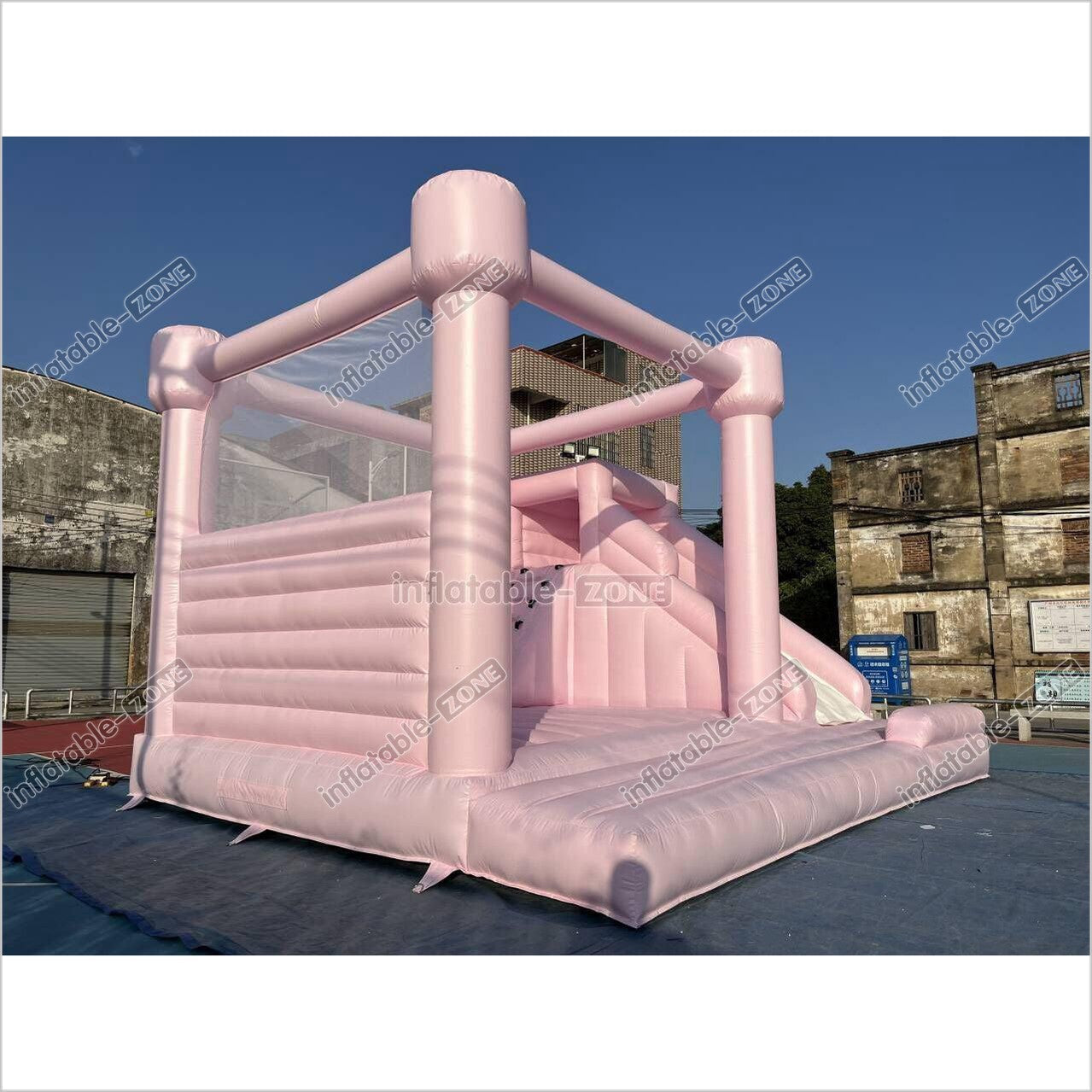 Pink Bounce House Combo Commercial Inflatable Slide Wedding Jumping Castle For Wedding Birthday Party - Inflatable-Zone