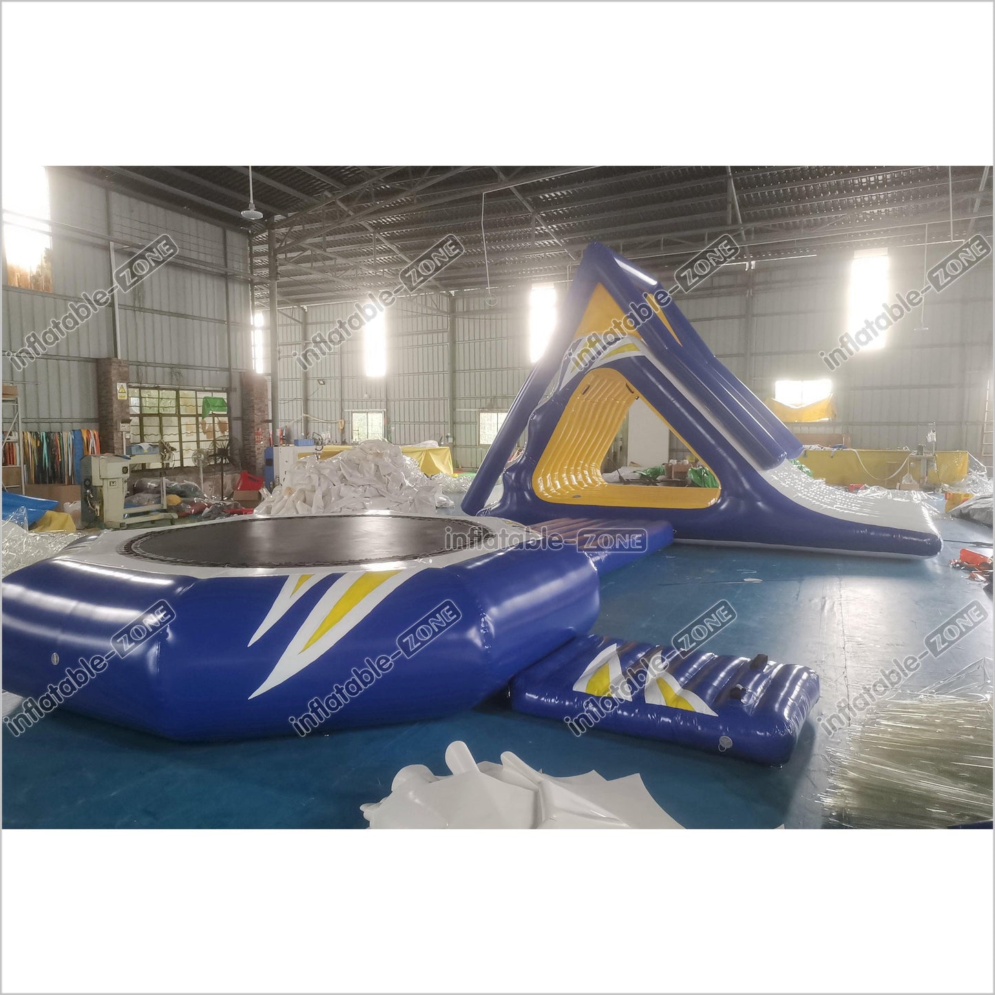 Floating Inflatable Water Park Set Large Water Trampoline With Slides Climbing Water Toy For Sea And Lake - Inflatable-Zone