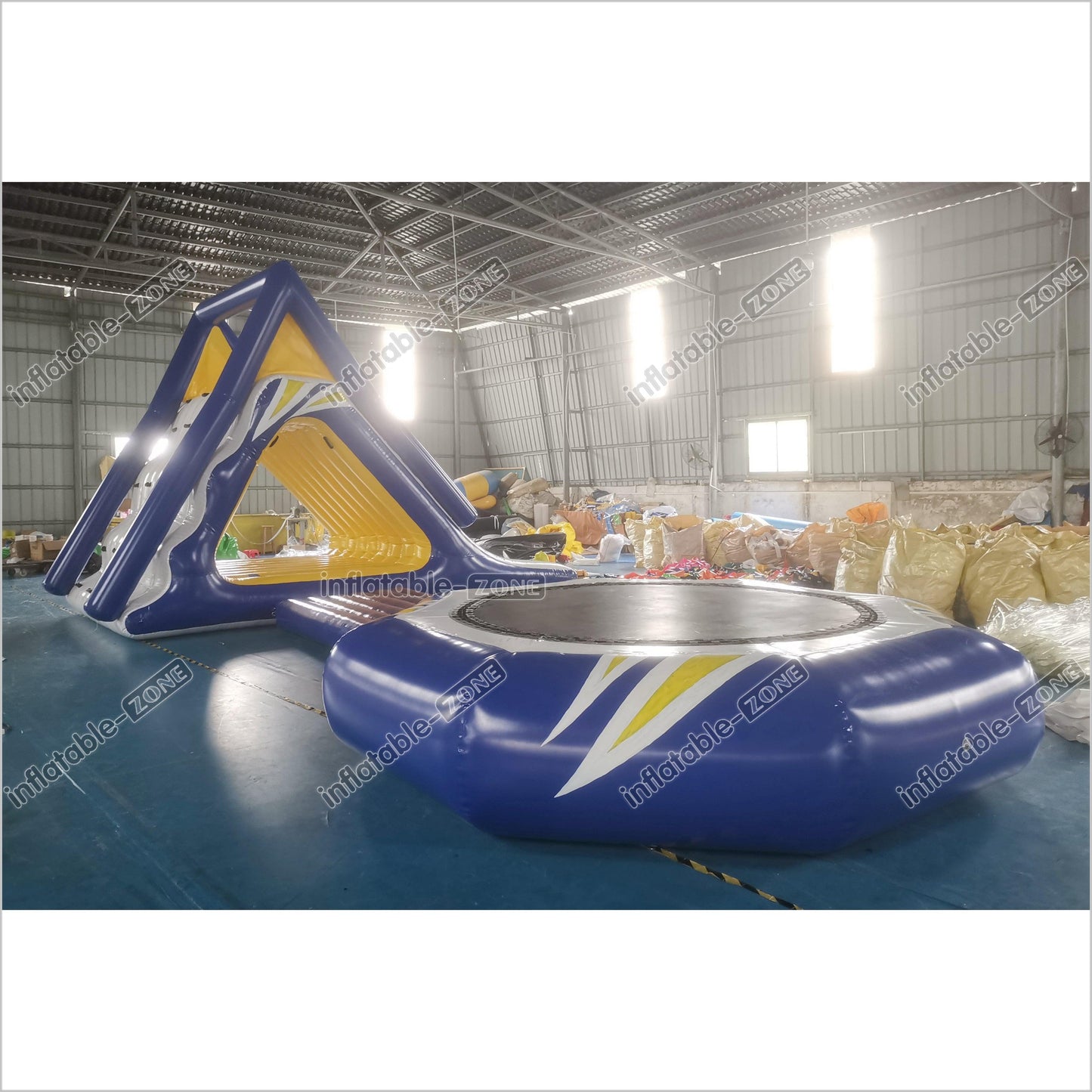 Floating Inflatable Water Park Set Large Water Trampoline With Slides Climbing Water Toy For Sea And Lake - Inflatable-Zone
