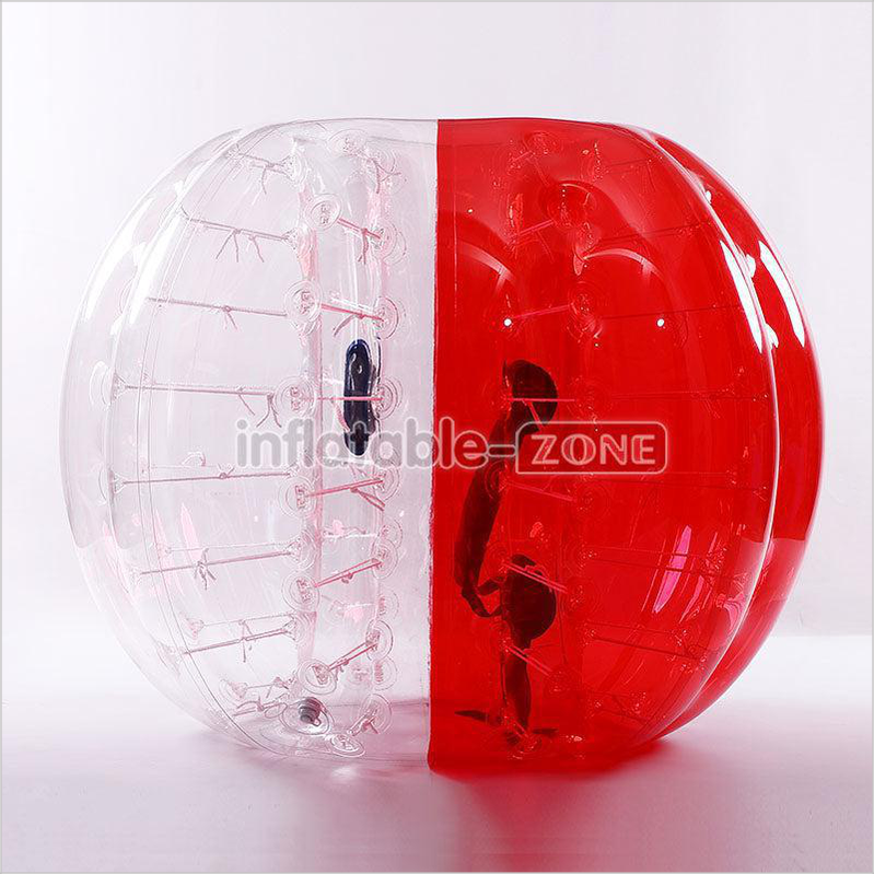 5 Blue.5 Red 1.5M Dia PVC Bubble Soccer Bumper Ball For Team Play,1 Air Pump - Inflatable-Zone