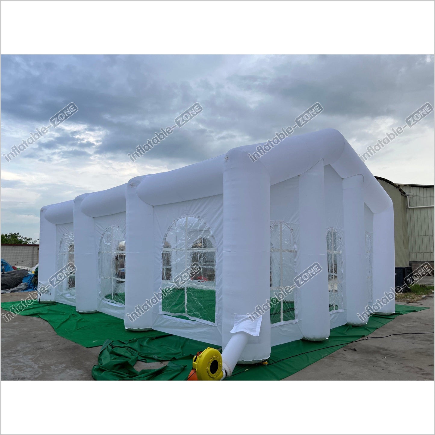 Outdoor White L Inflatable Wedding Party Tent Dining Room Inflatable Camping Tent Blow Up Tent - Inflatable-Zone
