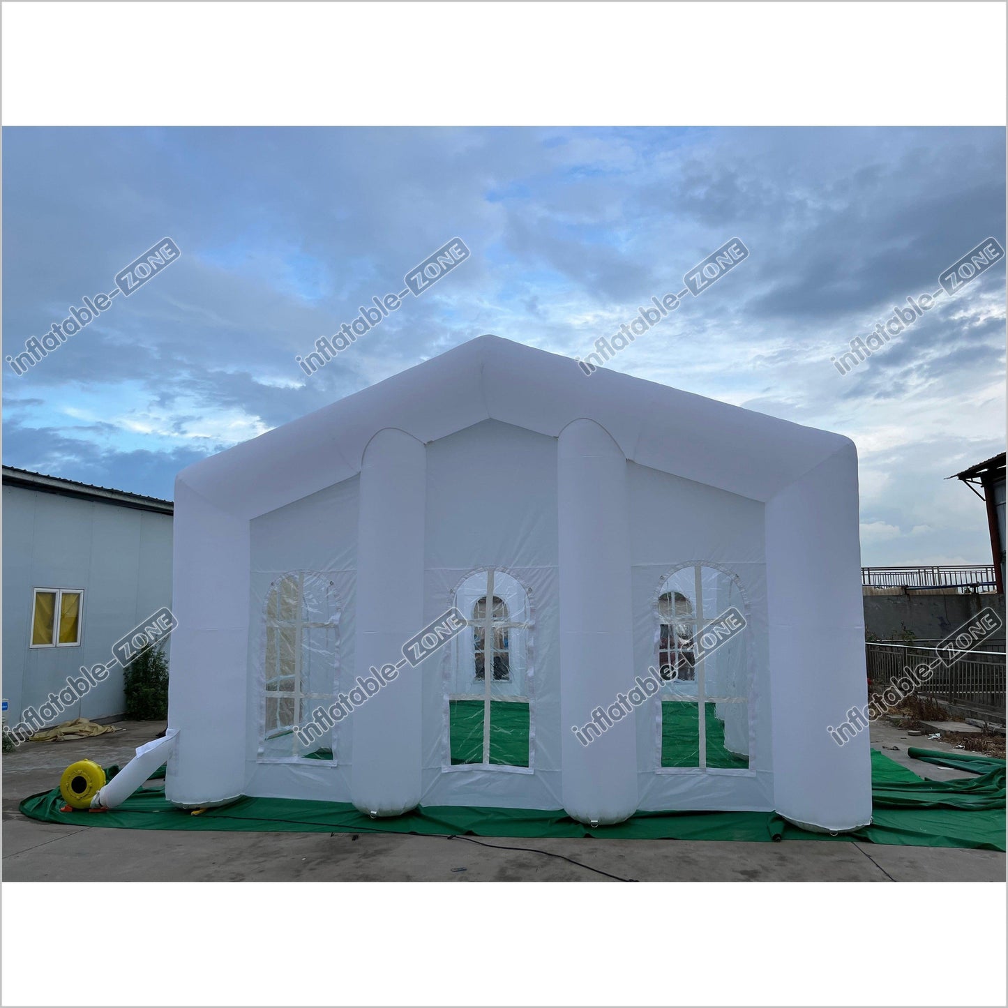 Outdoor White L Inflatable Wedding Party Tent Dining Room Inflatable Camping Tent Blow Up Tent - Inflatable-Zone