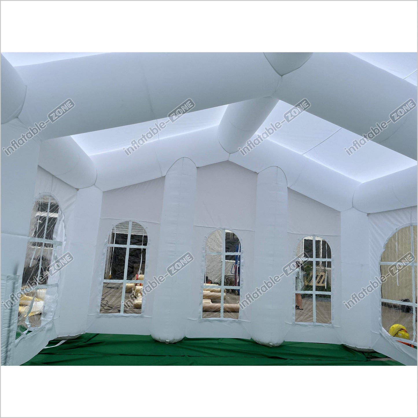 Outdoor White L Inflatable Wedding Party Tent Dining Room Inflatable Camping Tent Blow Up Tent - Inflatable-Zone