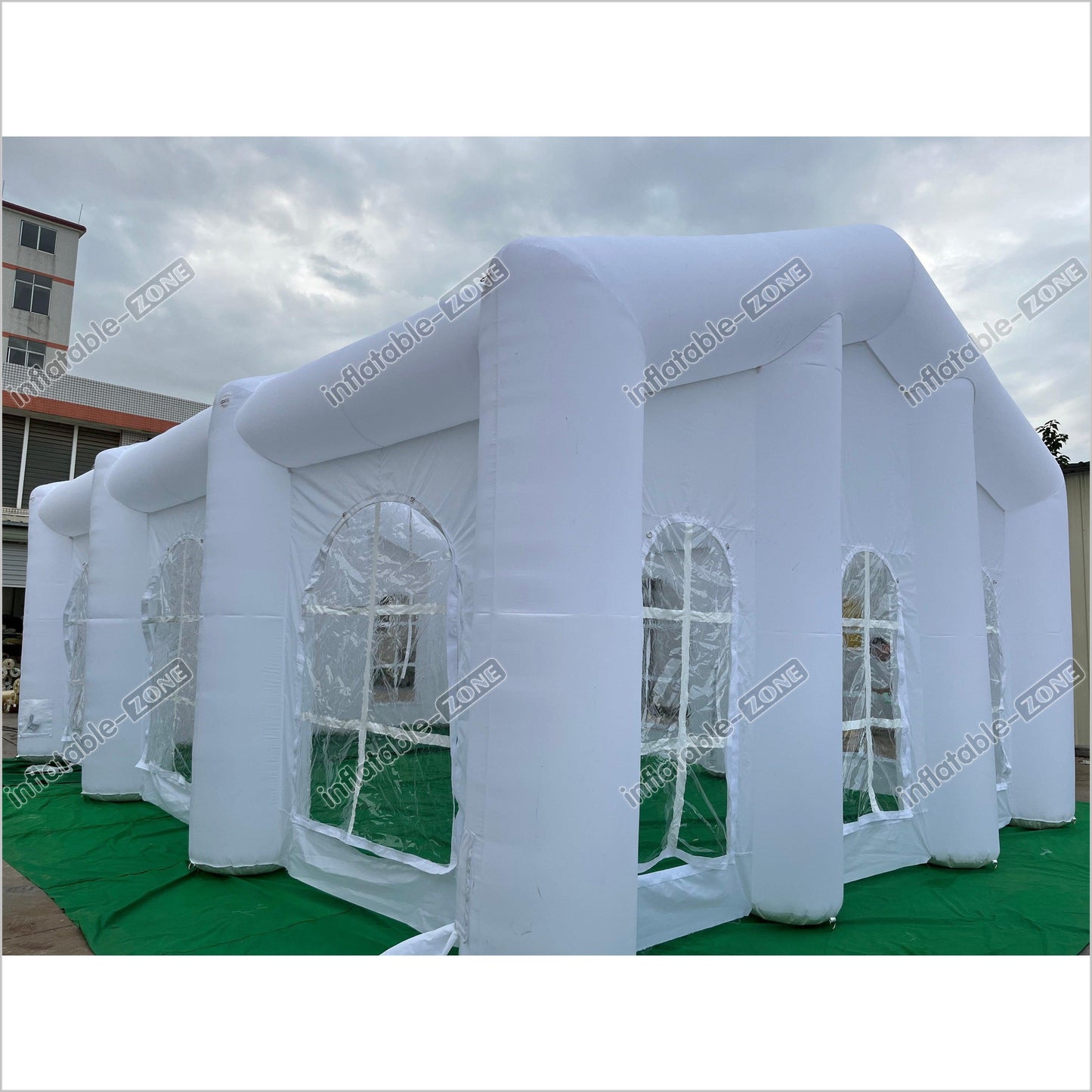 Outdoor White L Inflatable Wedding Party Tent Dining Room Inflatable Camping Tent Blow Up Tent - Inflatable-Zone