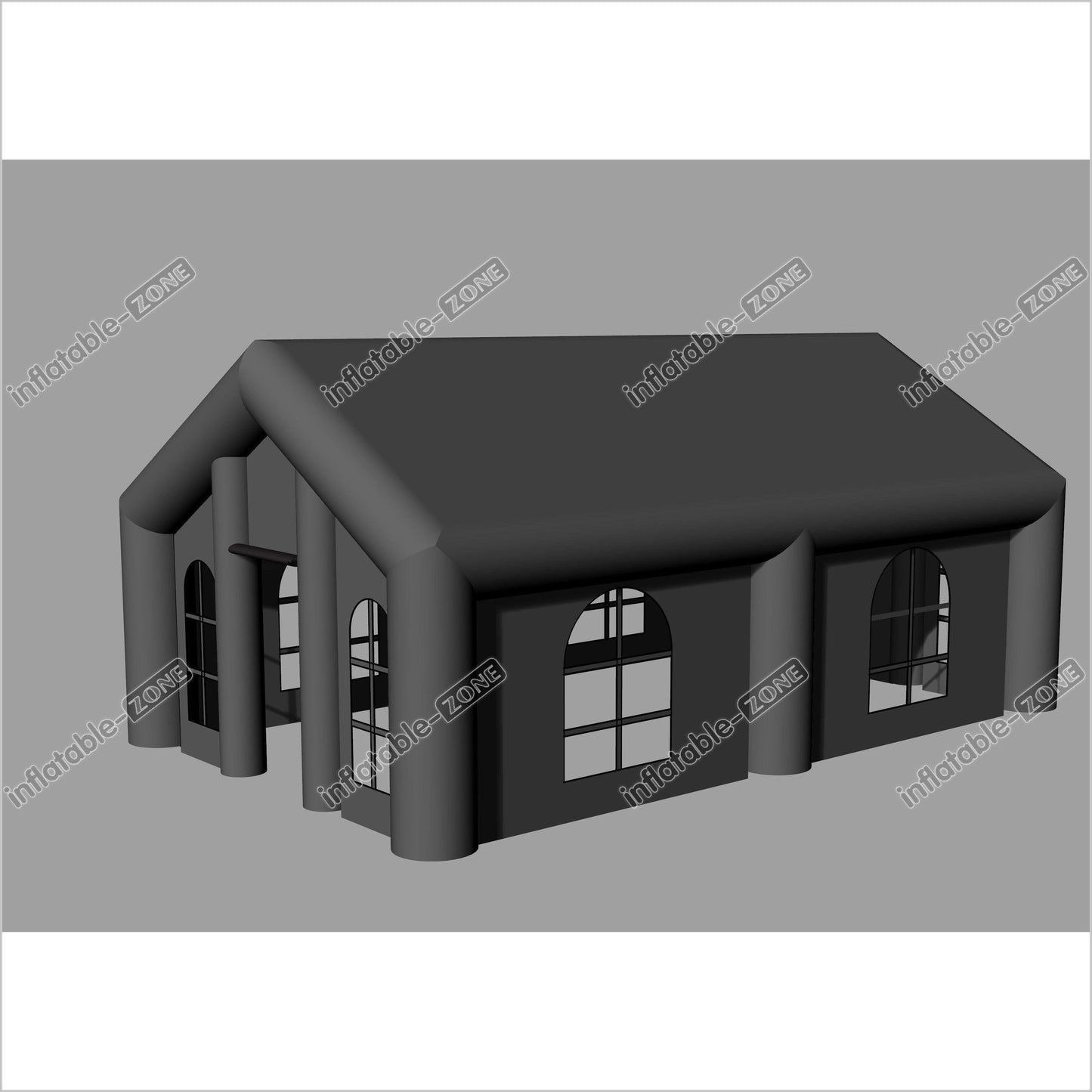 Outdoor Black Inflatable Wedding Party Tent Dining Room Inflatable Camping Tent - Inflatable-Zone