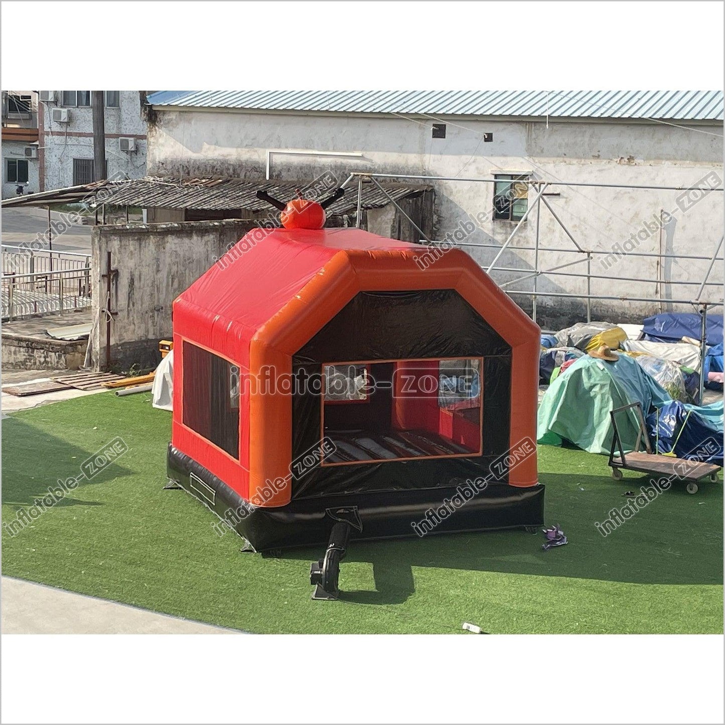 Inflatable Halloween Bounce House Happy Hop Bouncy Castle Blow Up Jumper Party Bouncer Castle - Inflatable-Zone