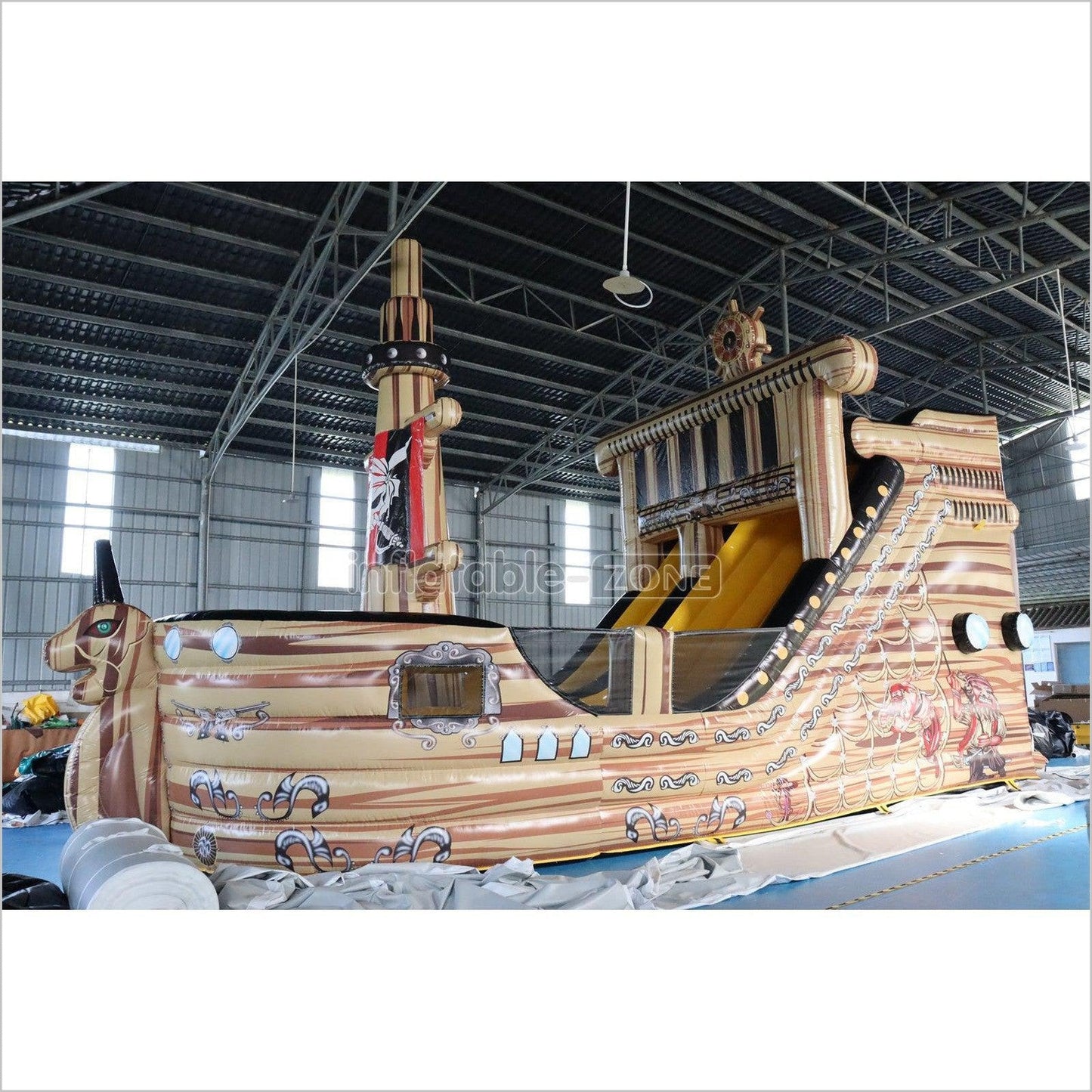 Inflatable Pirate Ship Slide Bouncy House Blow Up Slide Jumper - Inflatable-Zone