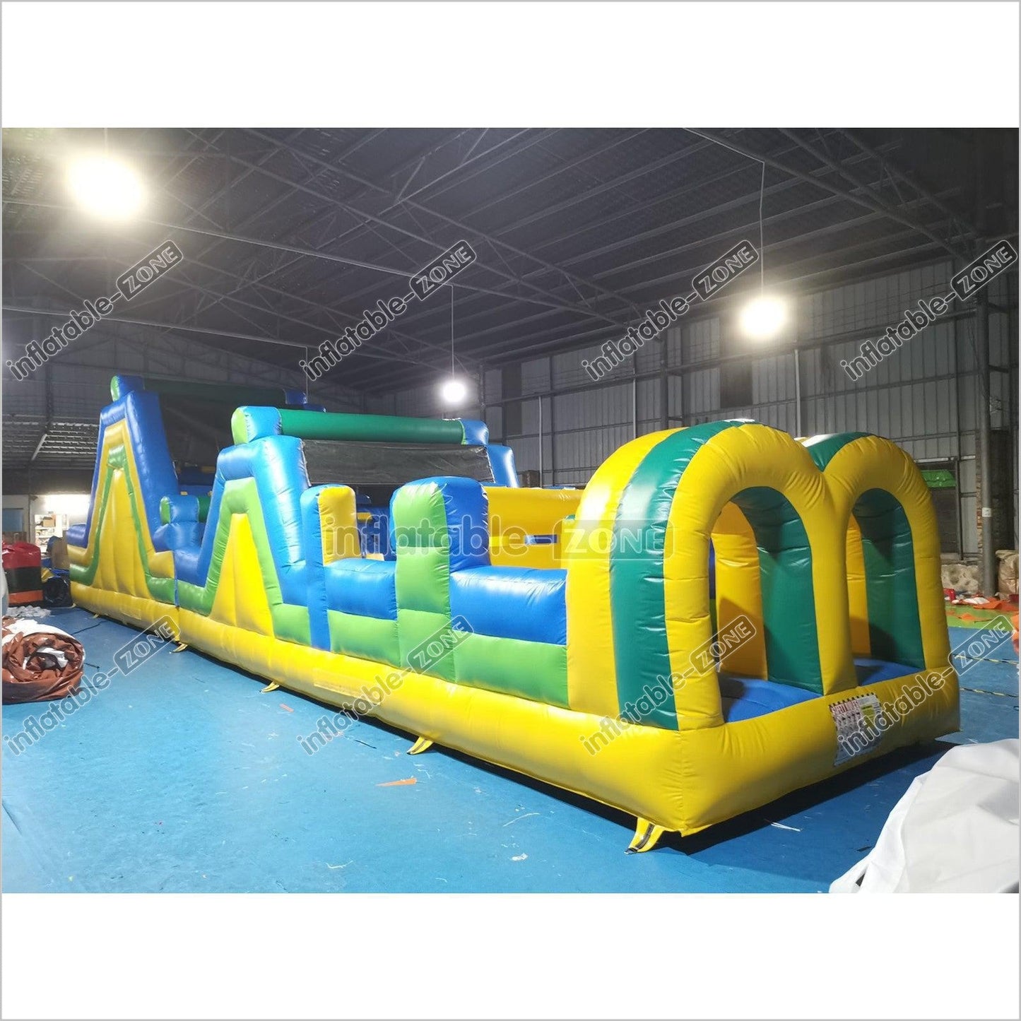 Inflatable Backyard Obstacle Course Slide Ninja Playgrounds Obstacle Course Bouncy Castle - Inflatable-Zone