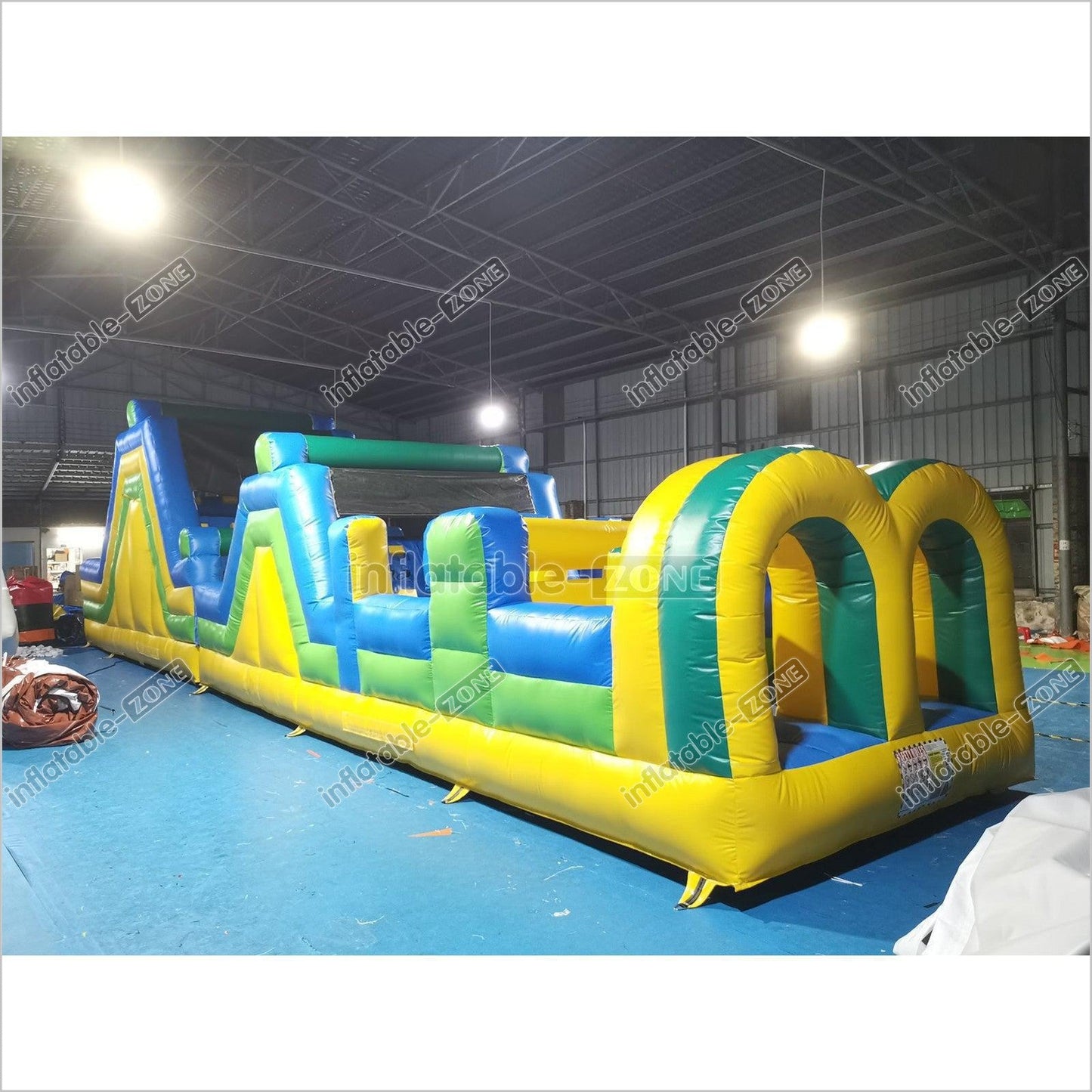 Inflatable Backyard Obstacle Course Slide Ninja Playgrounds Obstacle Course Bouncy Castle - Inflatable-Zone