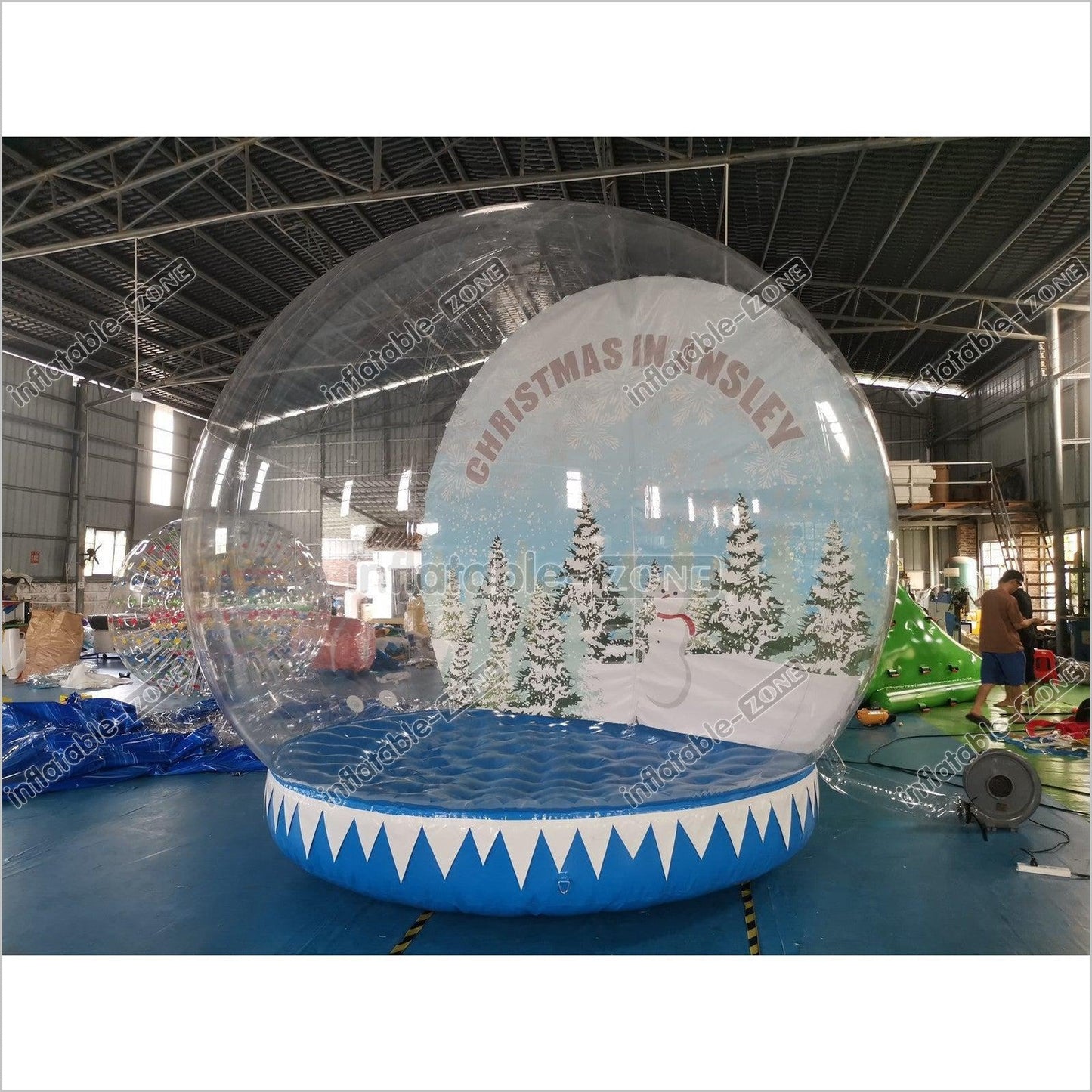 Inflatable Christmas Bubble Tent Inflatable Snow Globe Transparent Dome - Inflatable-Zone
