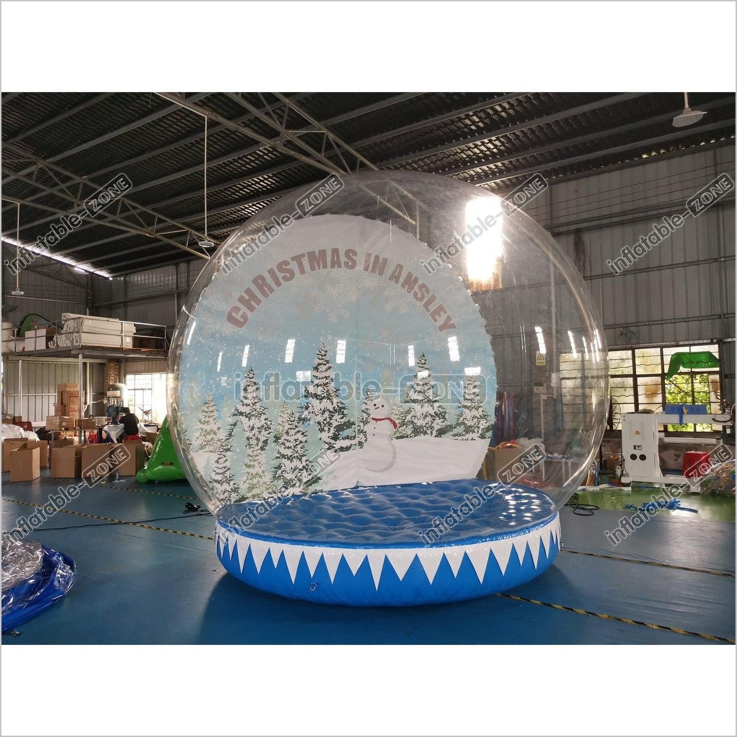 Inflatable Christmas Bubble Tent Inflatable Snow Globe Transparent Dome - Inflatable-Zone
