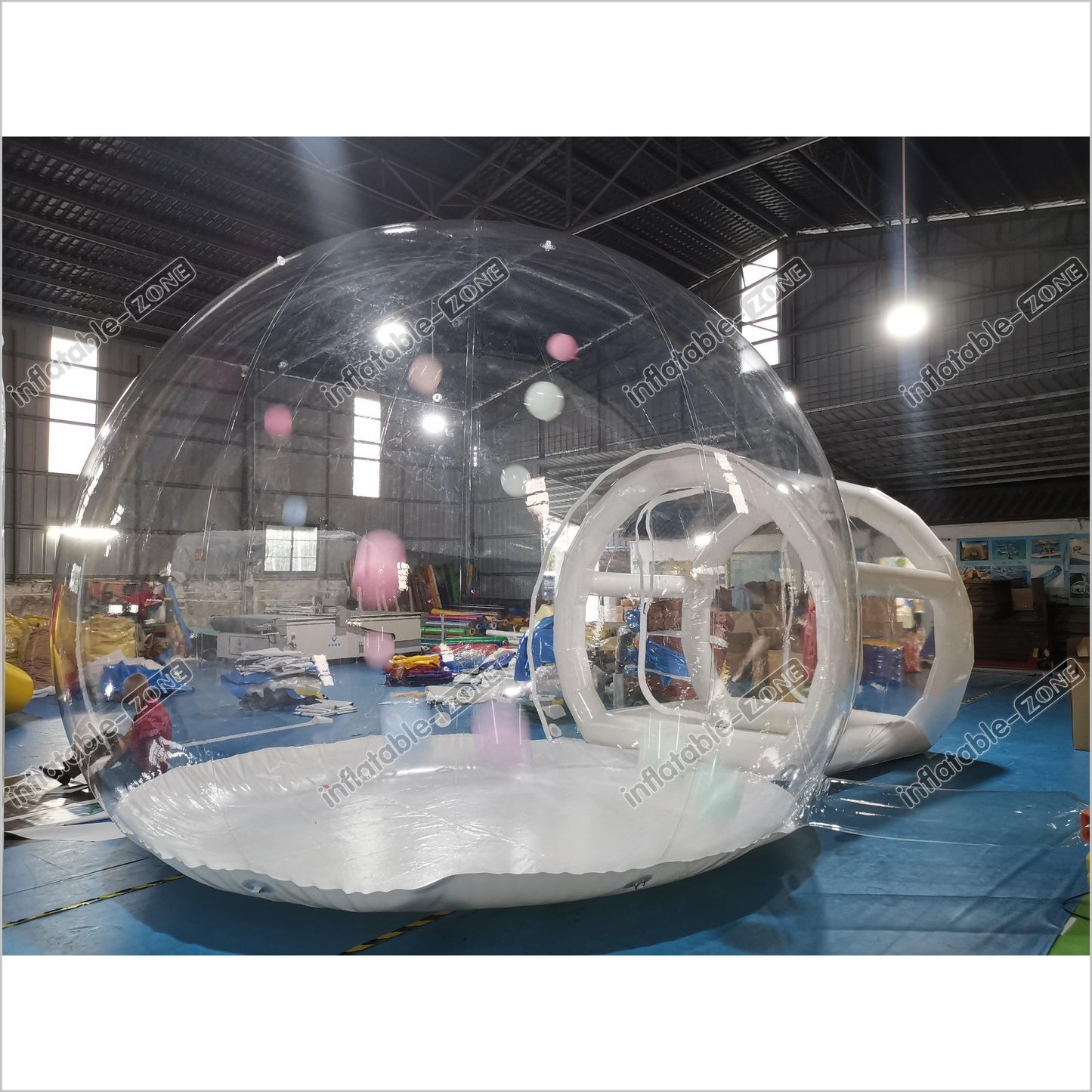 Big Inflatable Balloon Bubble House Tent With Tunnel Clear Inflatable Dome Igloo Tent - Inflatable-Zone