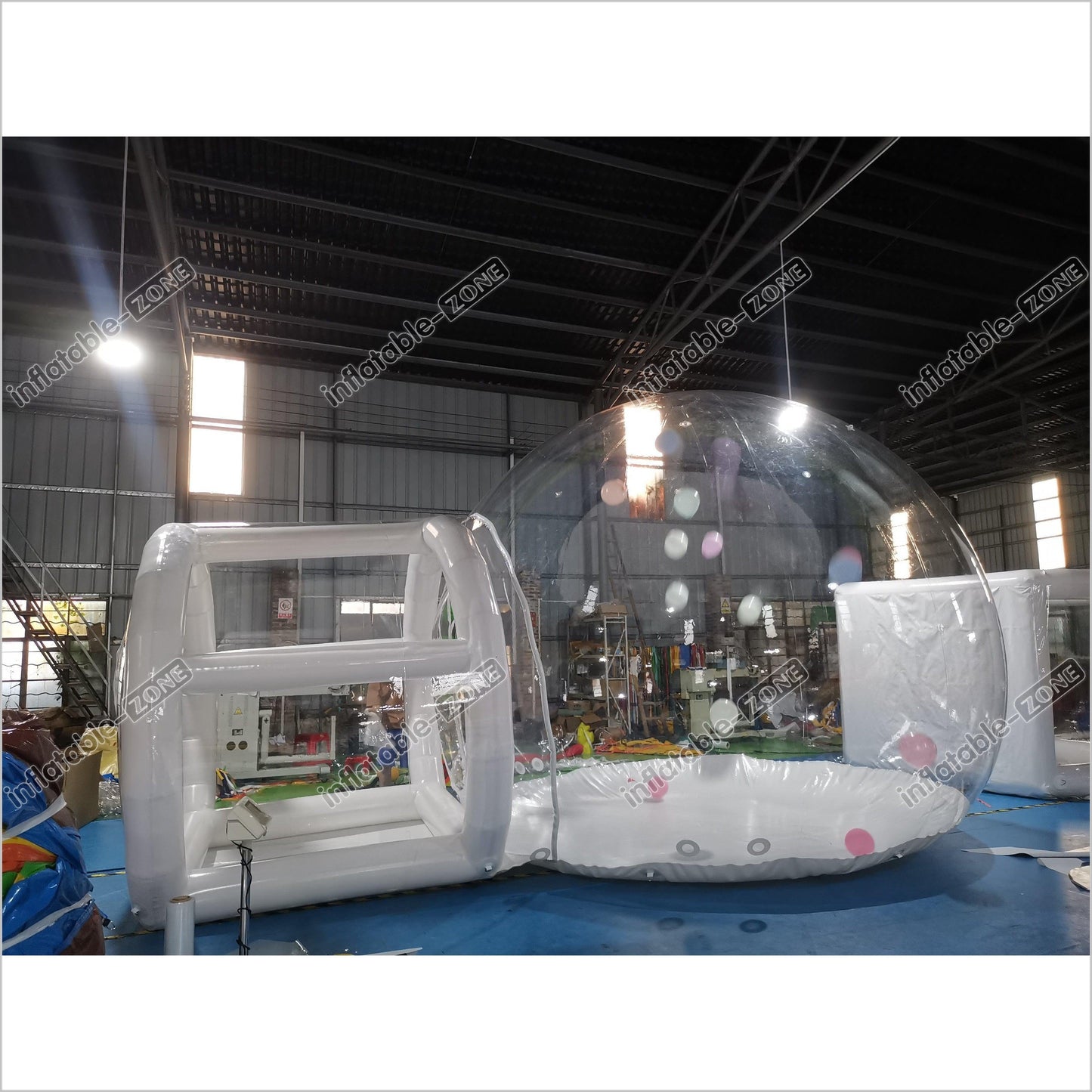 Big Inflatable Balloon Bubble House Tent With Tunnel Clear Inflatable Dome Igloo Tent - Inflatable-Zone