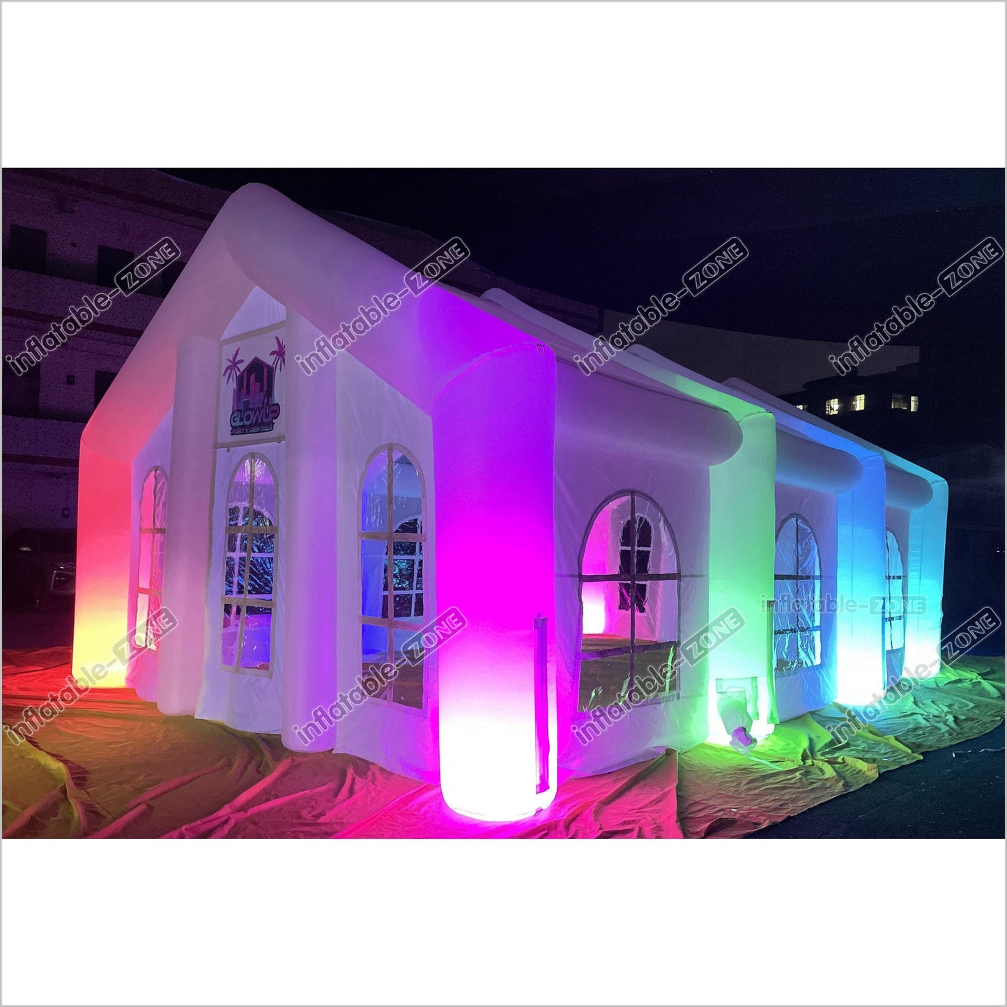Large Inflatable Tent Outdoor Inflatable Party Tent Led Light Wedding Inflatable Tents - Inflatable-Zone