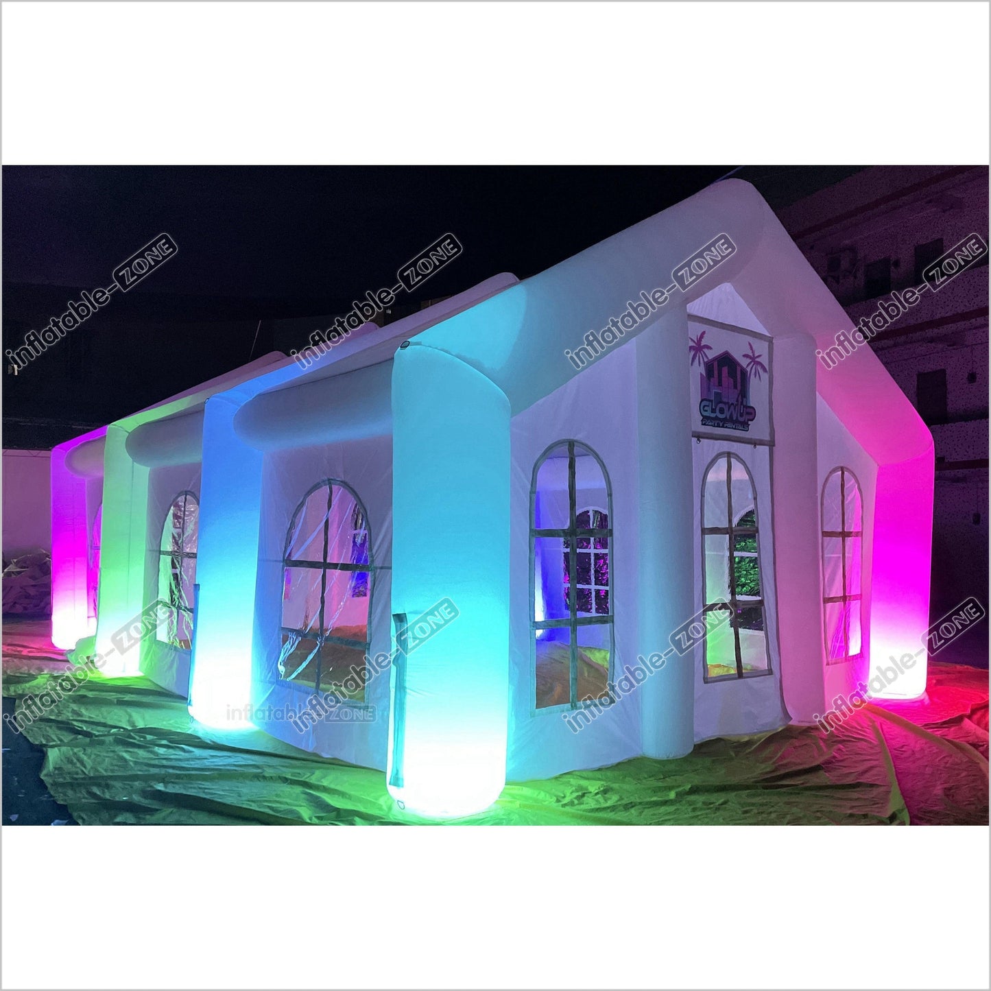 Large Inflatable Tent Outdoor Inflatable Party Tent Led Light Wedding Inflatable Tents - Inflatable-Zone