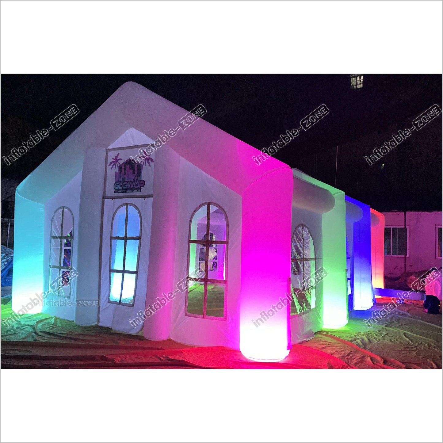 Large Inflatable Tent Outdoor Inflatable Party Tent Led Light Wedding Inflatable Tents - Inflatable-Zone