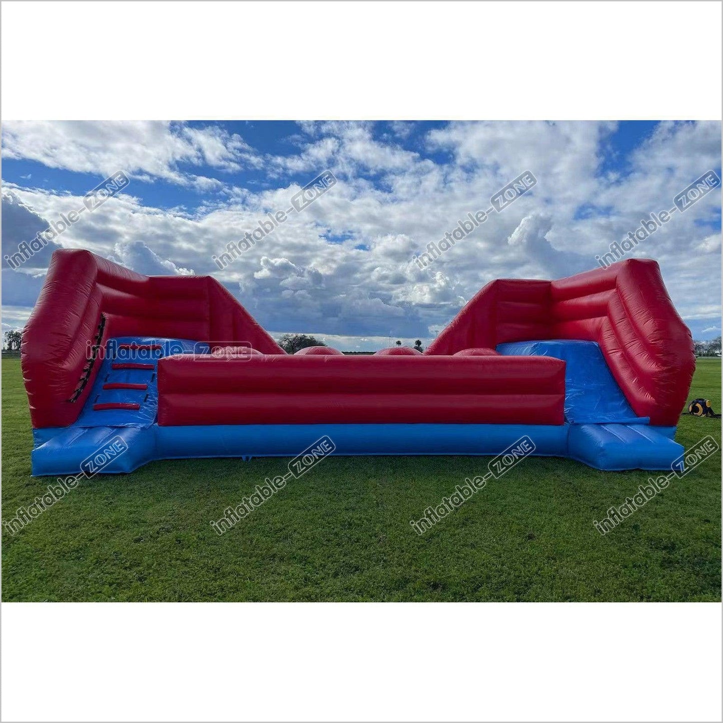 Fun Inflatable Wipeout Game Obstacle Course Park Equipment Inflatable Big Red Balls Challenge For Party Event - Inflatable-Zone