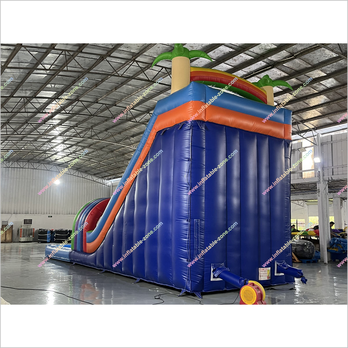 Forest Theme Inflatable Water Slide Blow Up Slide Long Rainbow Color Inflatable Slides