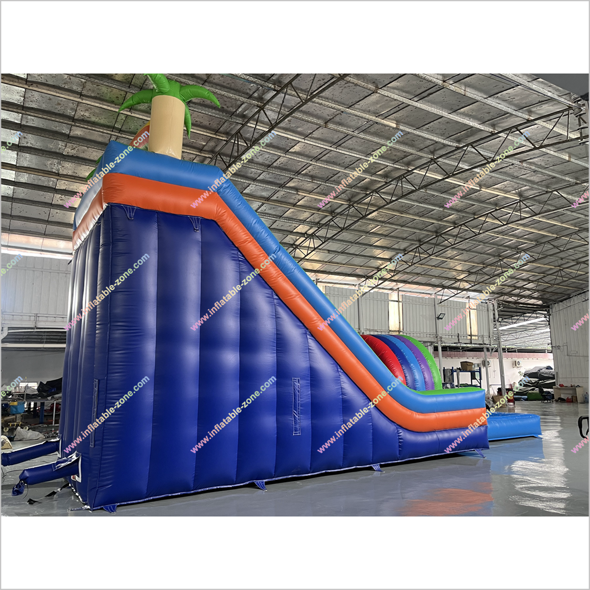 Forest Theme Inflatable Water Slide Blow Up Slide Long Rainbow Color Inflatable Slides