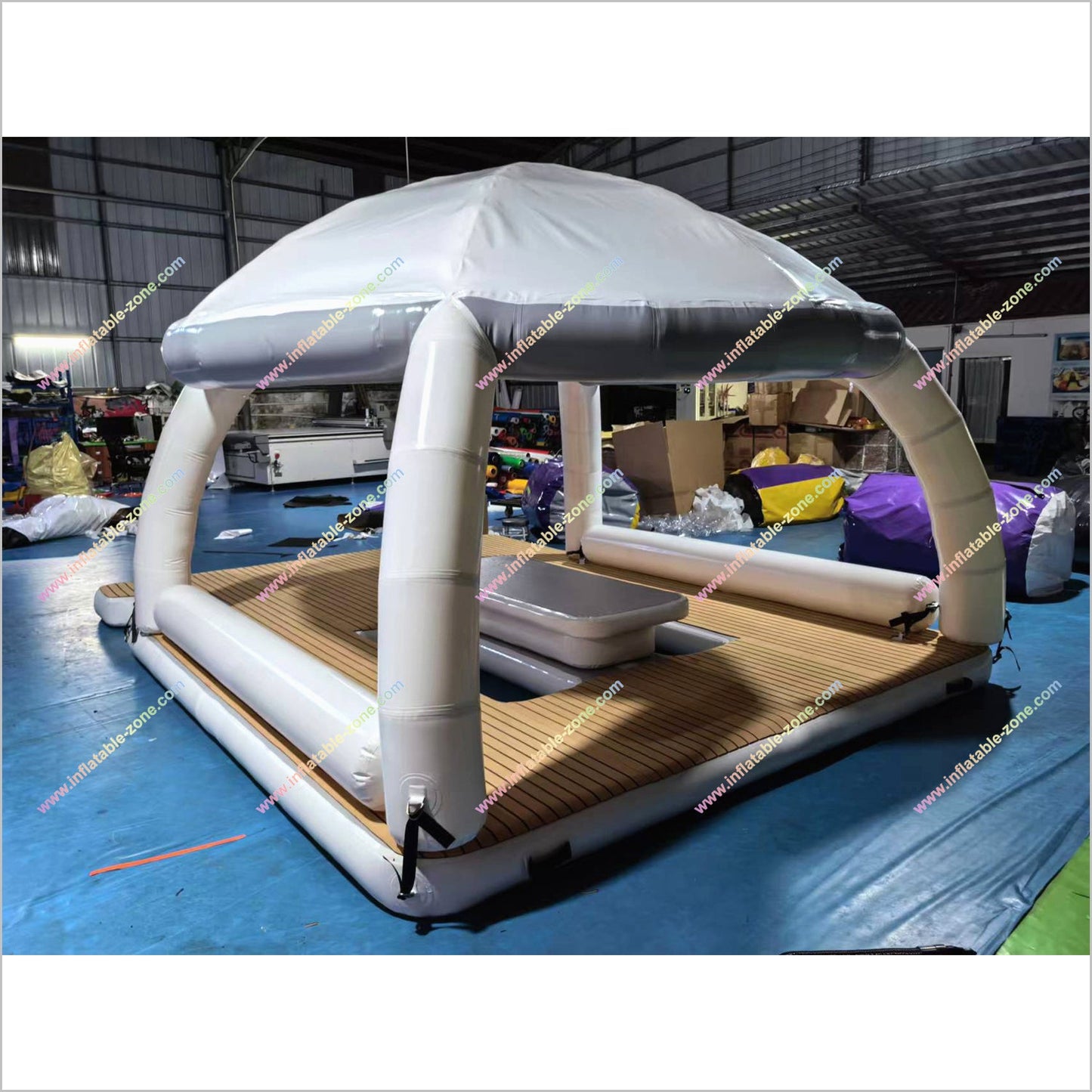 Inflatable Floating Tents Water Amusement Equipment Inflatable Water Floating Leisure Platform With Tent - Inflatable-Zone