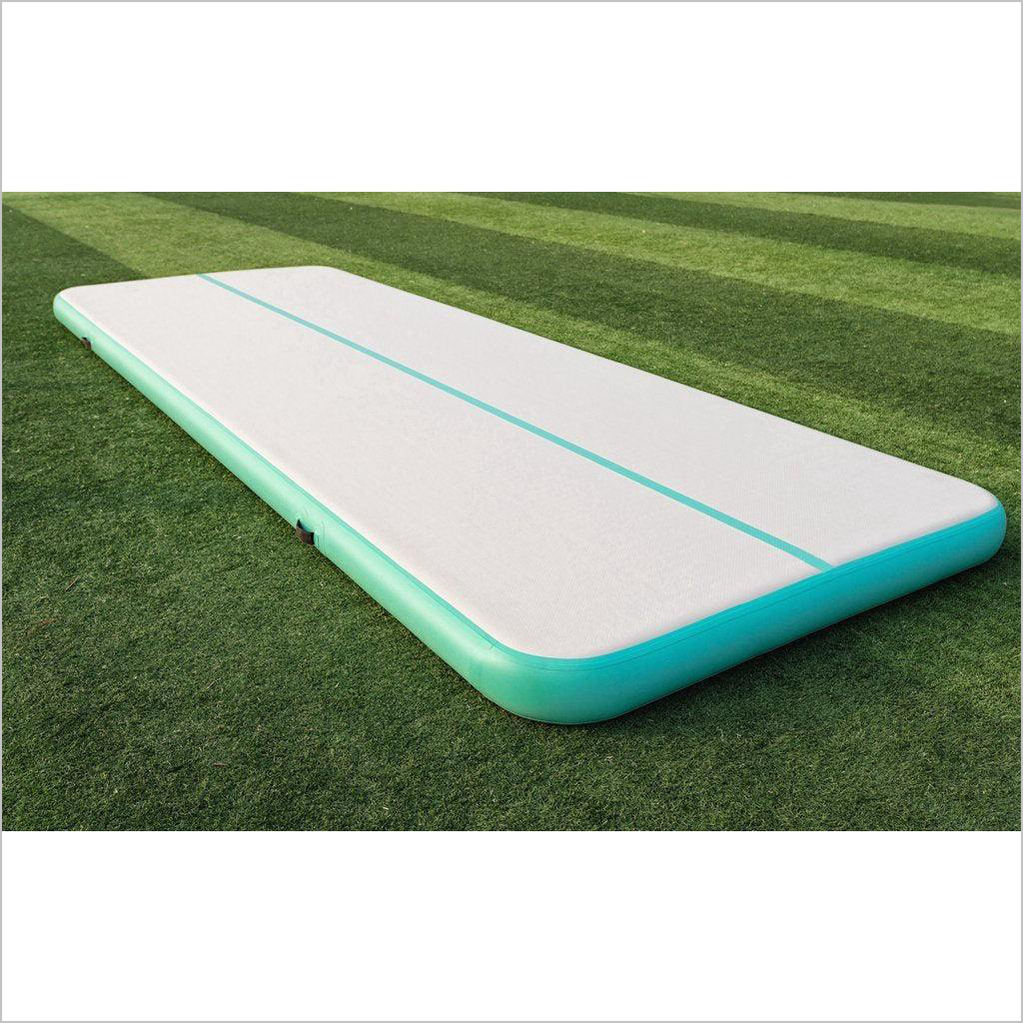 Mint Green Air Tumble Track Cheerleaders Mat - Inflatable-Zone