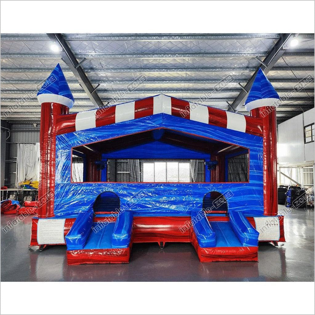 Soft Play Bounce House For Kids Party, Commercial Bounce Castle With Slides - Inflatable-Zone