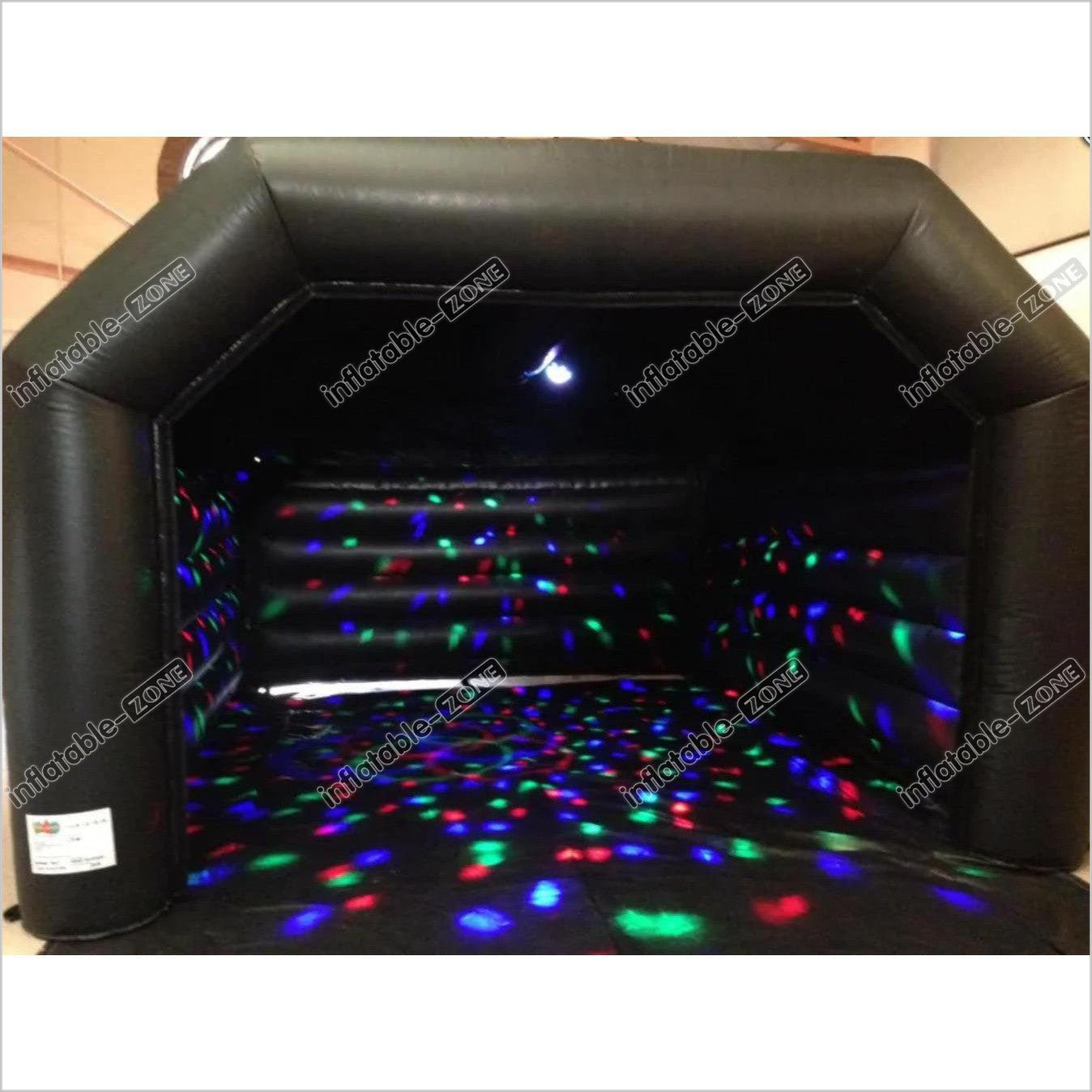 Square Black Inflatable Nightclub Tent Giant Poratable Vip Party Cube Night Club Bar - Inflatable-Zone