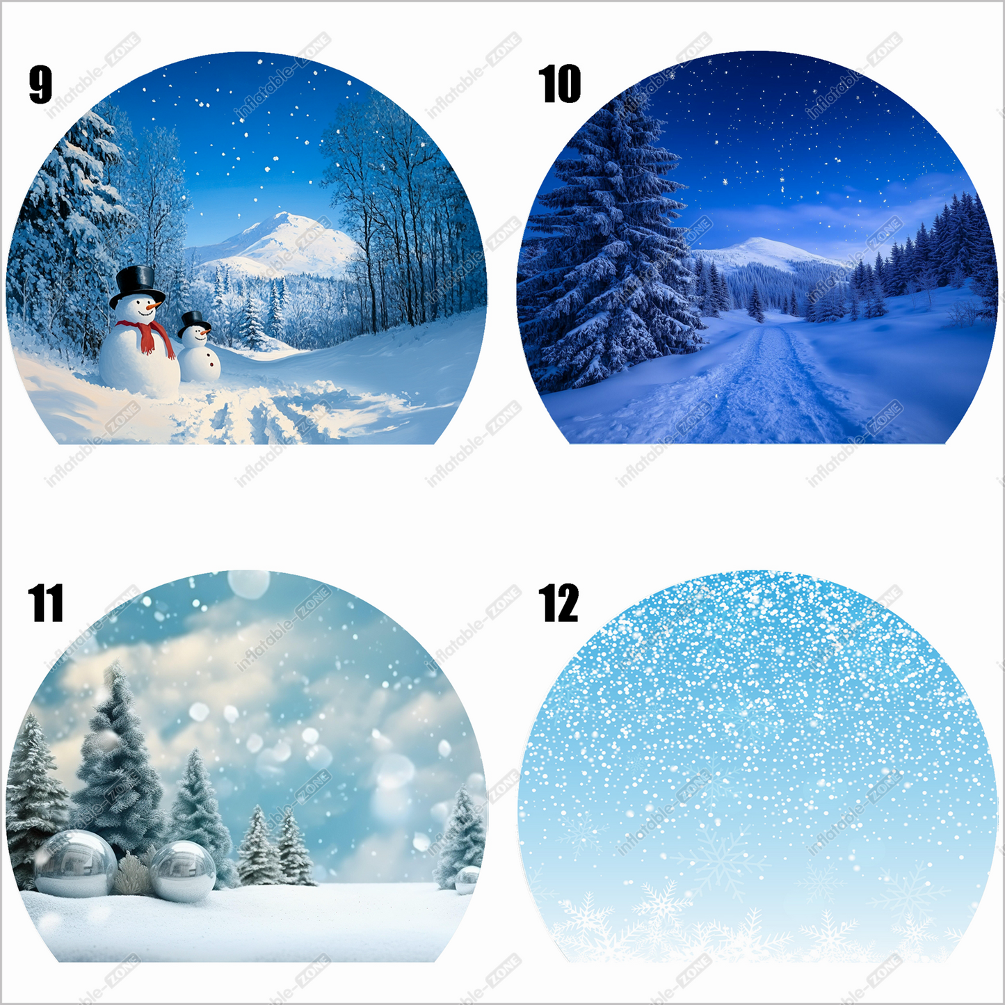 Holiday Party Themes Inflatable Snow Dome Bubble Bouncing Best Snow Globes Activities For Christmas Near Me - Inflatable-Zone