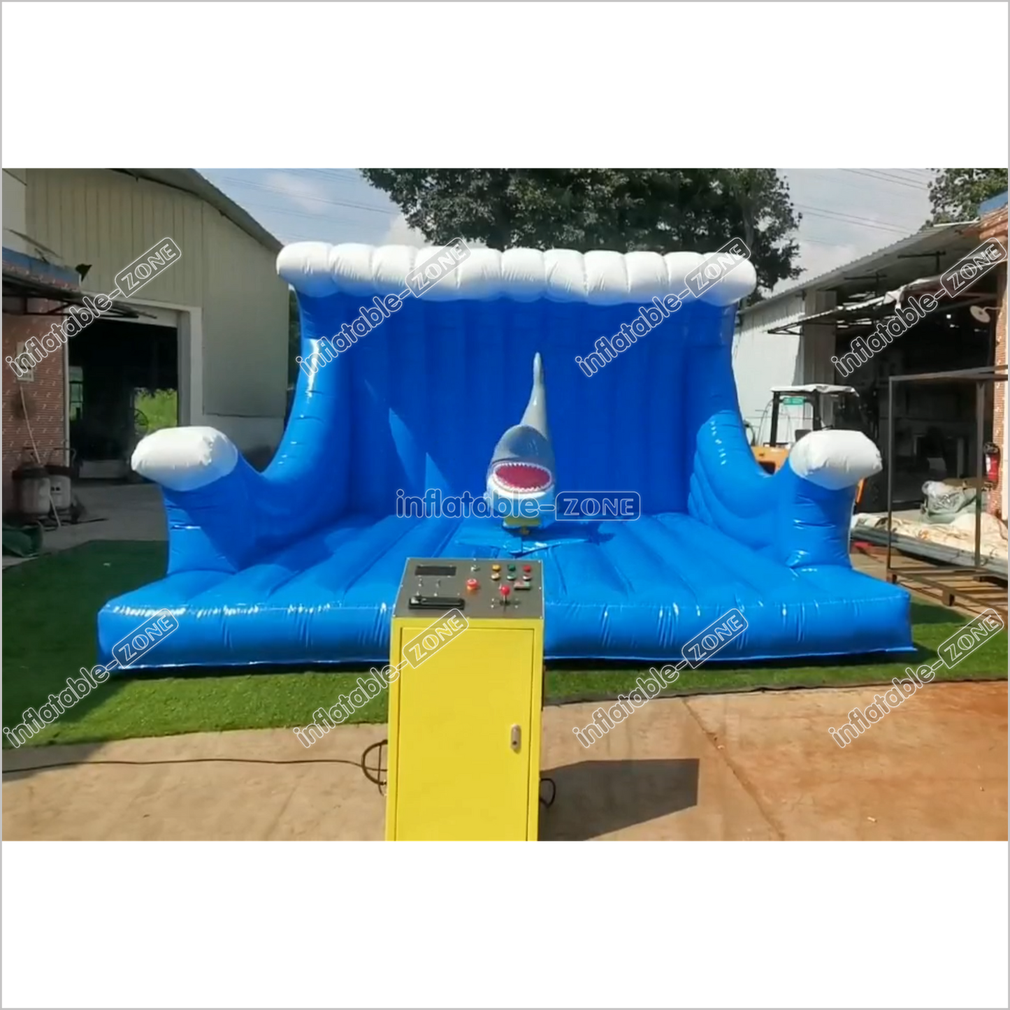 Fun Inflatable Mechanical Shark Riding Inflatable Amusement Ride For Party Game - Inflatable-Zone