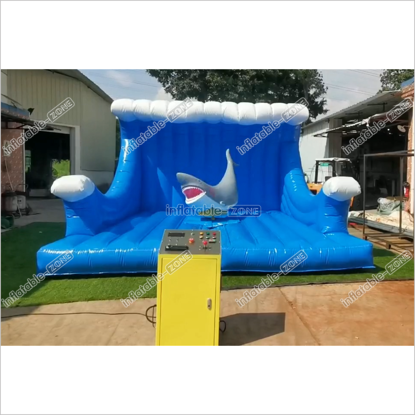 Fun Inflatable Mechanical Shark Riding Inflatable Amusement Ride For Party Game - Inflatable-Zone