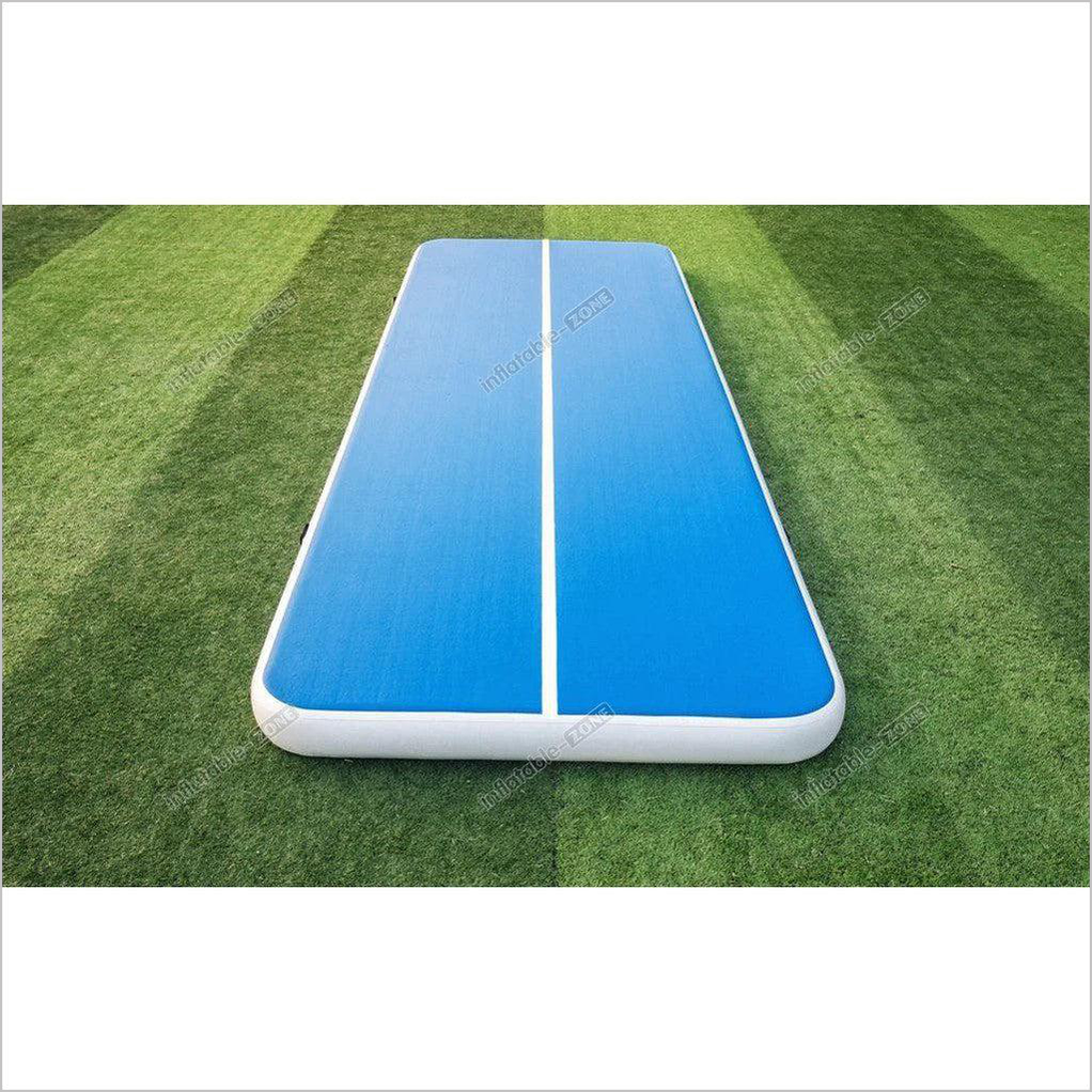 Blue And White Gymnastics Air Tumble Track - Inflatable-Zone