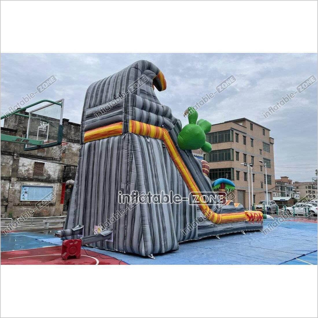 Blow Up Dinosaur Inflatable Slide Play Pool With Slide Birthday Party Water Slide Near Me - Inflatable-Zone