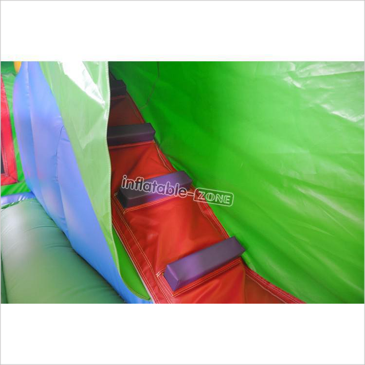 Custom Logo Printing Inflatable Castle With Slide , Slide Bounce House - Inflatable-Zone