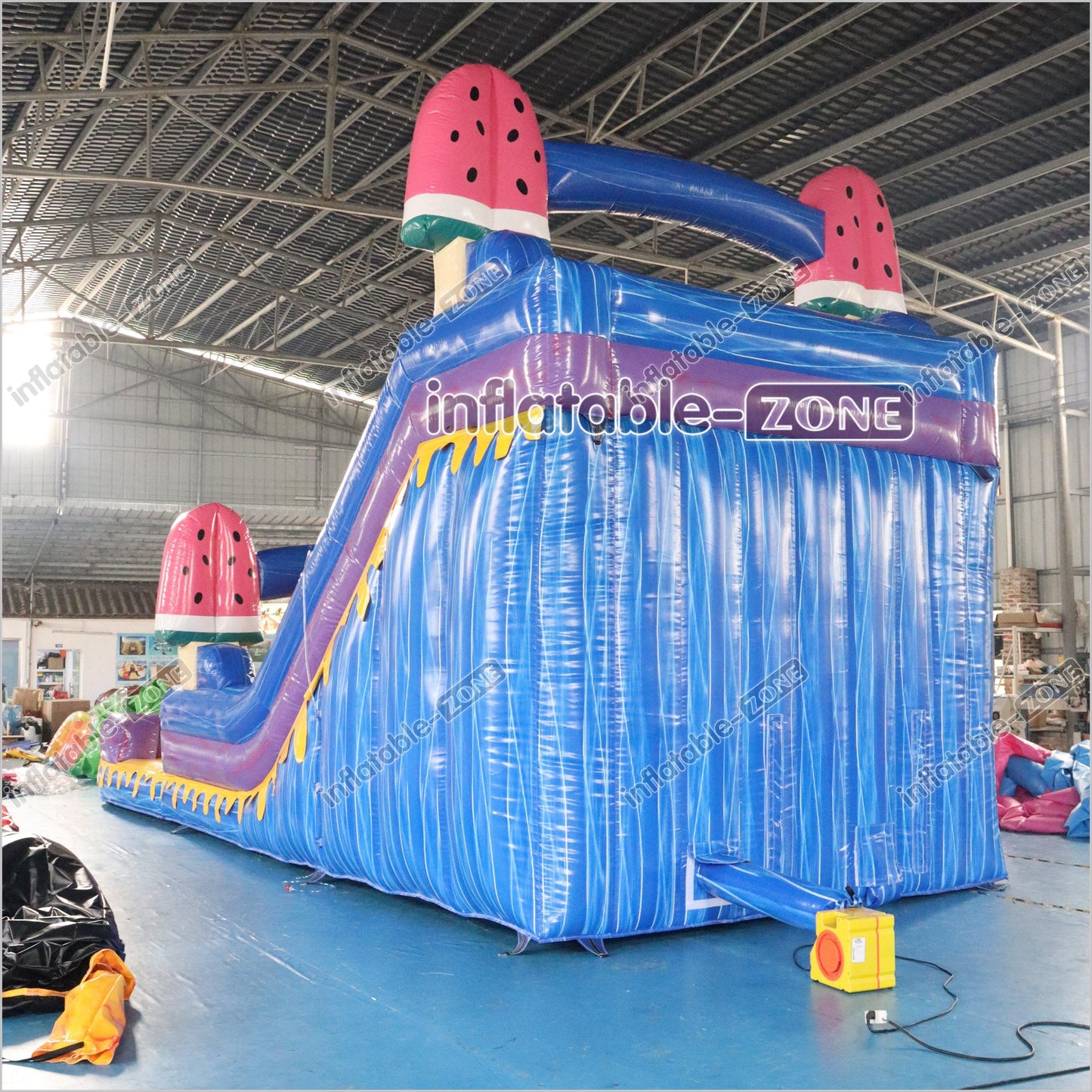 Ice Cream Inflatable Water Slide With Pool Commercial Giant Inflatable Slides Bouncing All Around Party - Inflatable-Zone